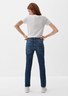 QS 5-Pocket-Jeans Jeans Catie / Slim Fit / Mid Rise / Slim Leg Waschung