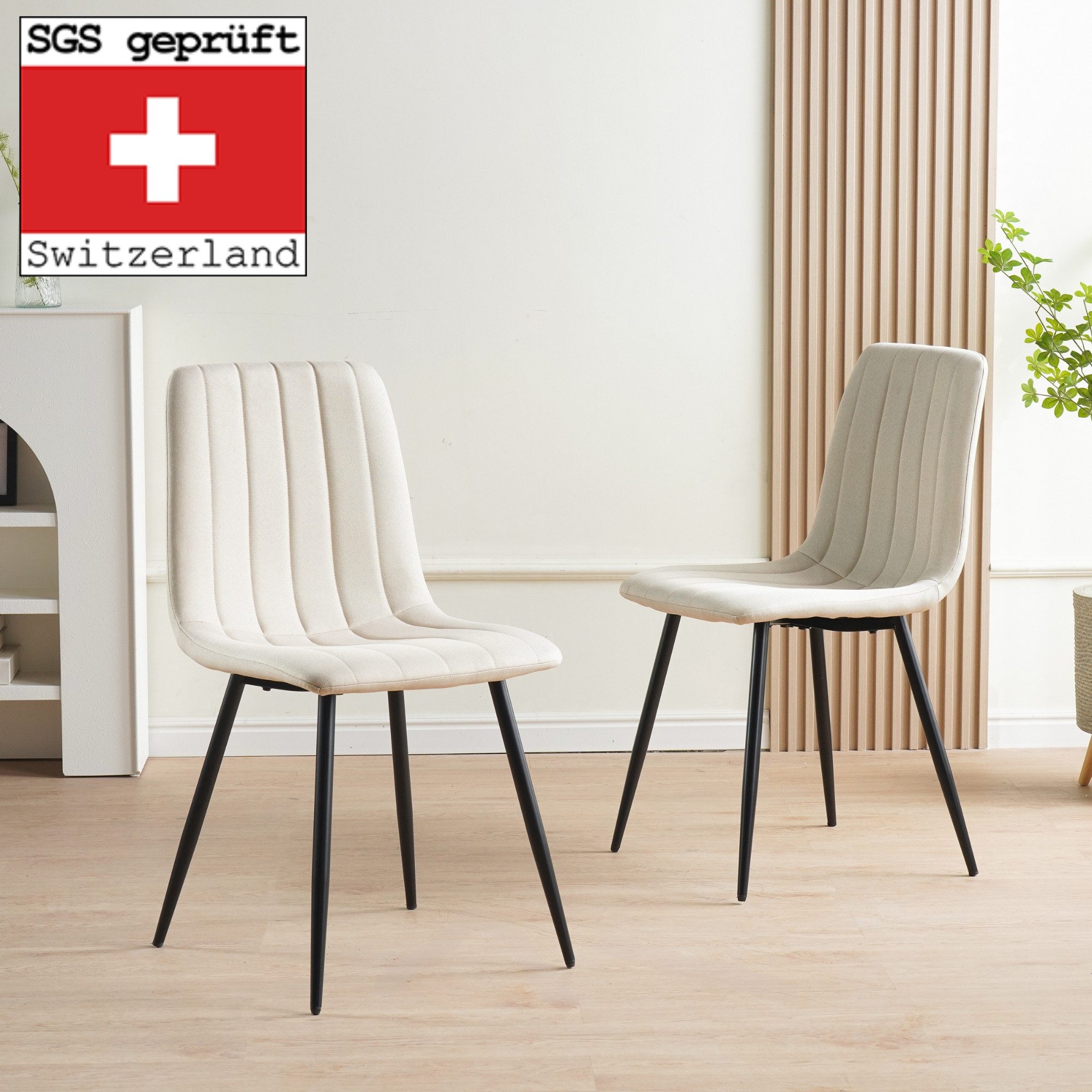 Albatros International Esszimmerstuhl Esszimmerstühle GARDA 4er Set beige M günstig online kaufen