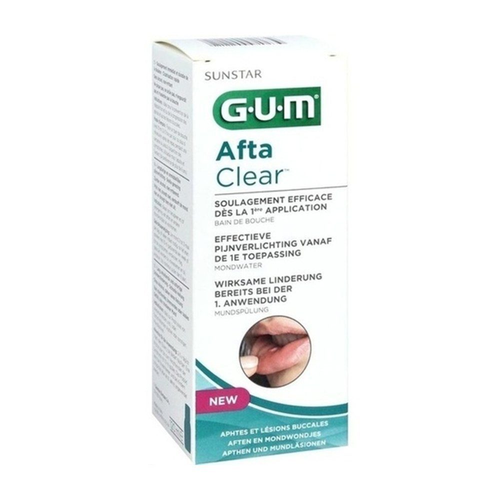 Sunstar Deutschland GmbH Mundspülung, GUM Afta Clear Mundspülung, 120 ml