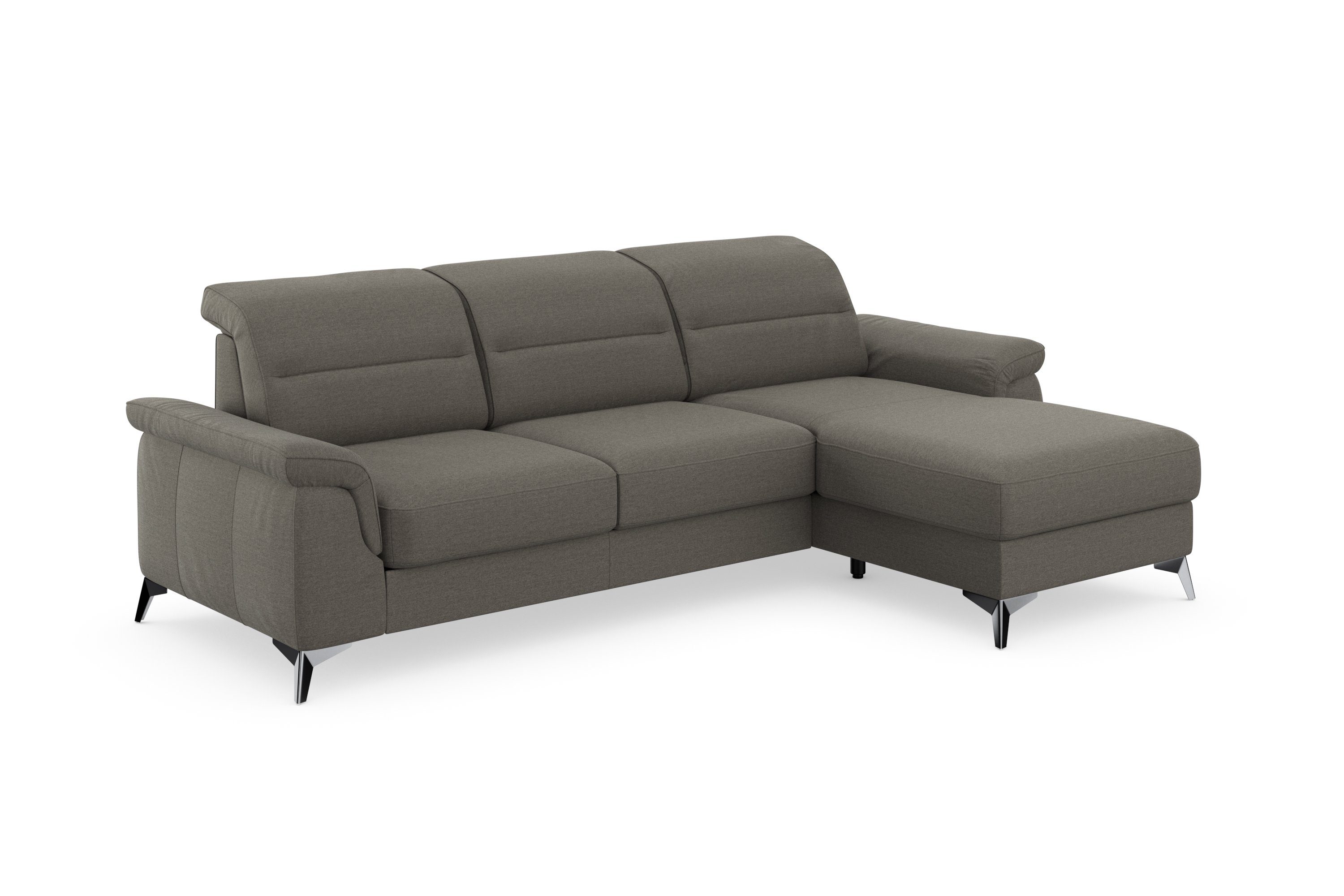 und optinal Kopfteilverstellung Sinatra, mit Armteilfunktion Ecksofa Recamiere, sit&more mit