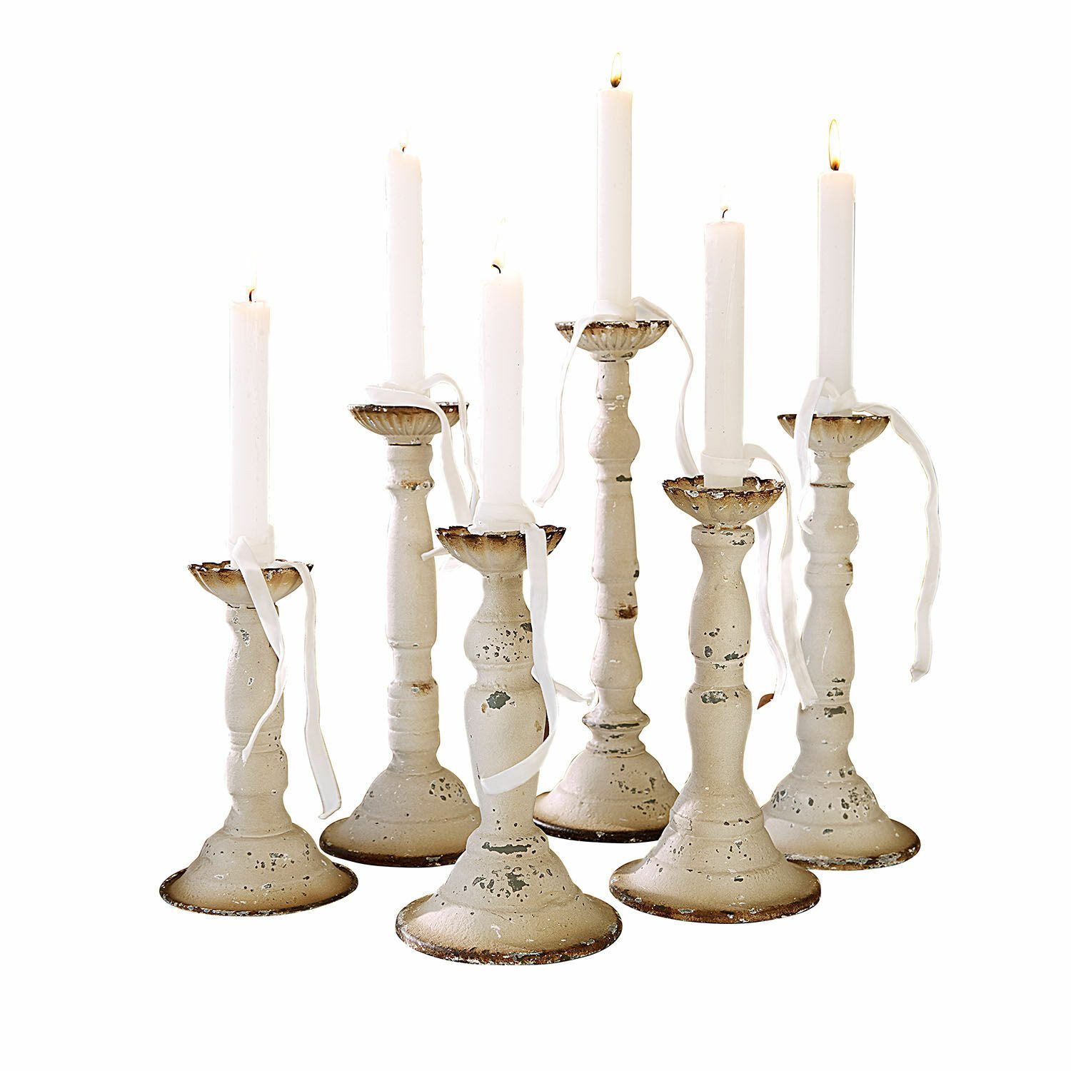 Mirabeau Подсвечник Торшеры 6er Set Rivondelle antikweiß