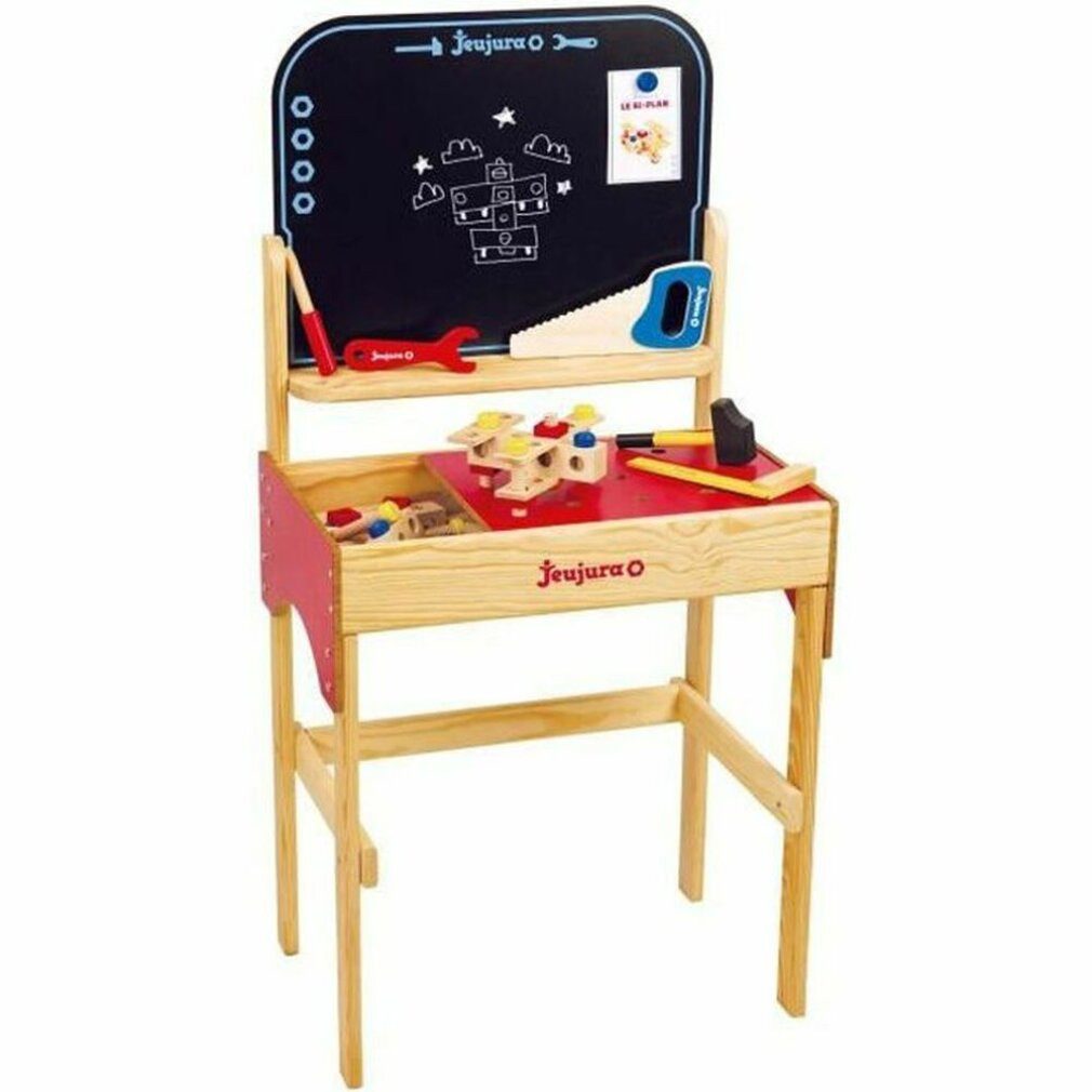 Jeujura j8594 Werkbank in Holz (groß) Konstruktions-Spielset, (Packung)
