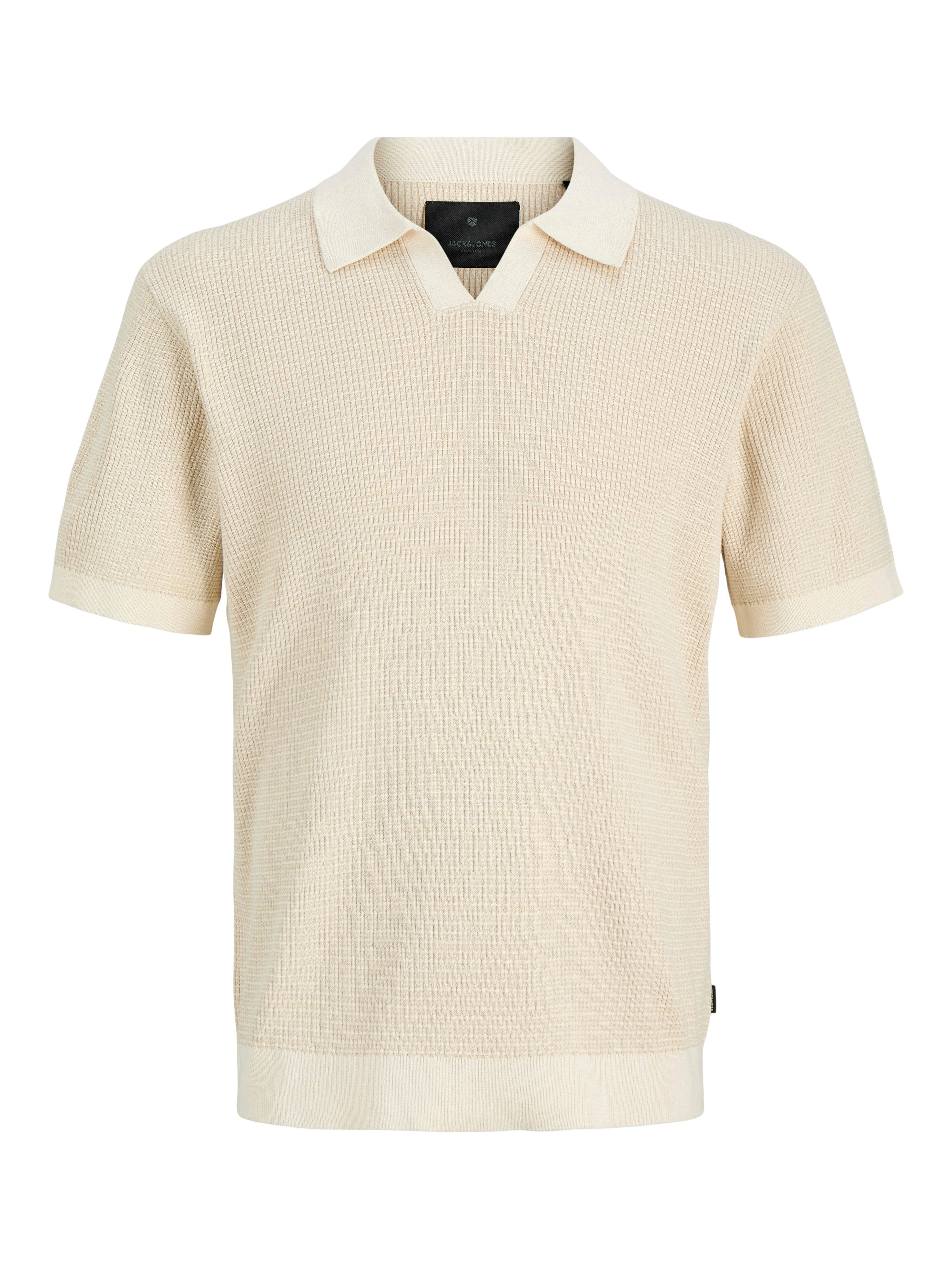 Jack & Jones Polokragenpullover JPRBLAHUDSON KNIT SPLIT NECK SS SN Baumwoll günstig online kaufen