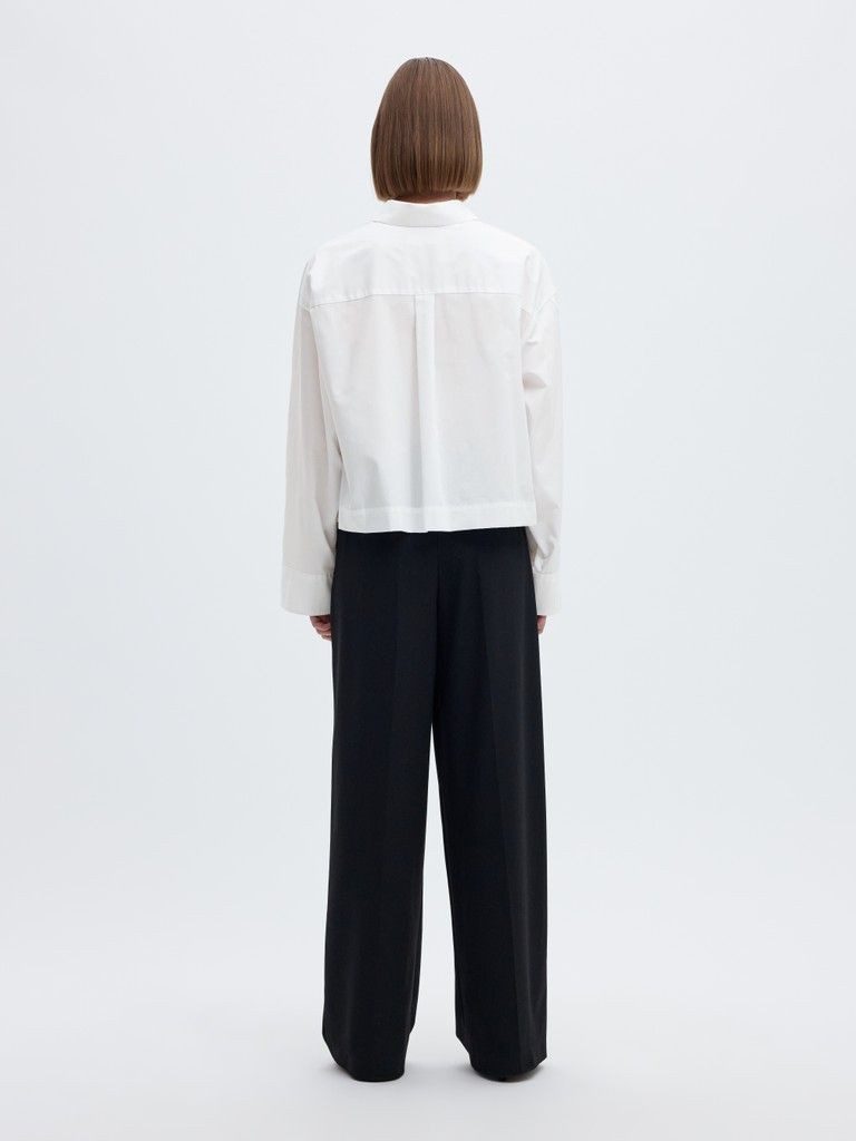Selected Shirtbluse SLWDANNIE LS CROPPED BOXY SHIRT NOO