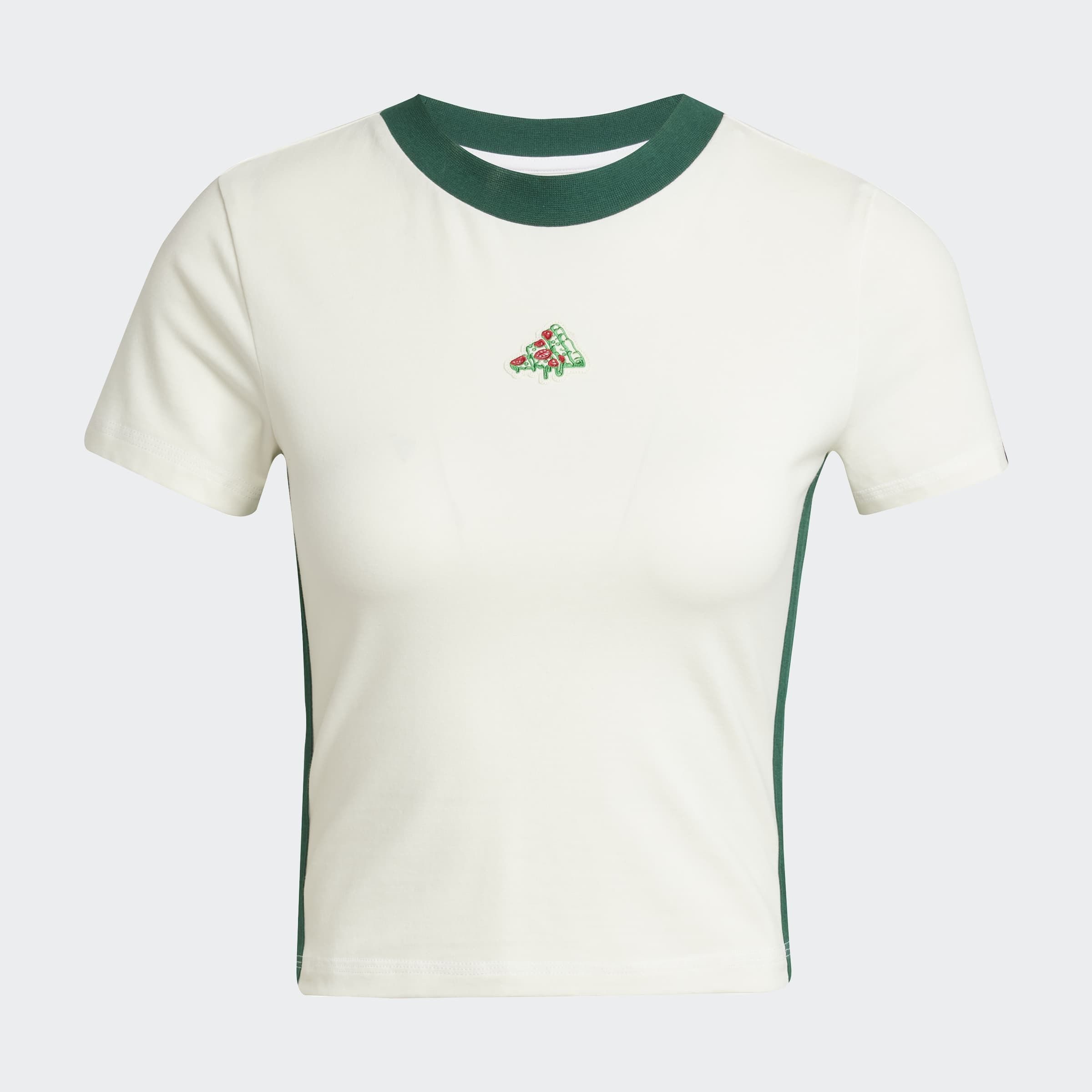 adidas Sportswear T-Shirt PIZZA GRAPHIC aus Baumwolljersey mit Elasthan, pflegeleicht