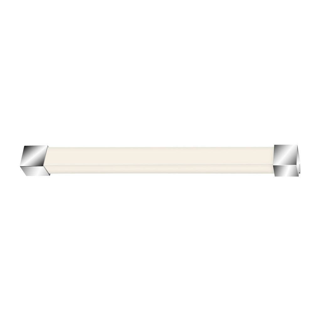 Briloner Leuchten Wandleuchte 2107-018, LED fest integriert, 2700K - Extra-Warmweiß, Spiegelleuchte, 34x3,8cm, Chrom, 8W, Schranklicht, Badlampe, Bad