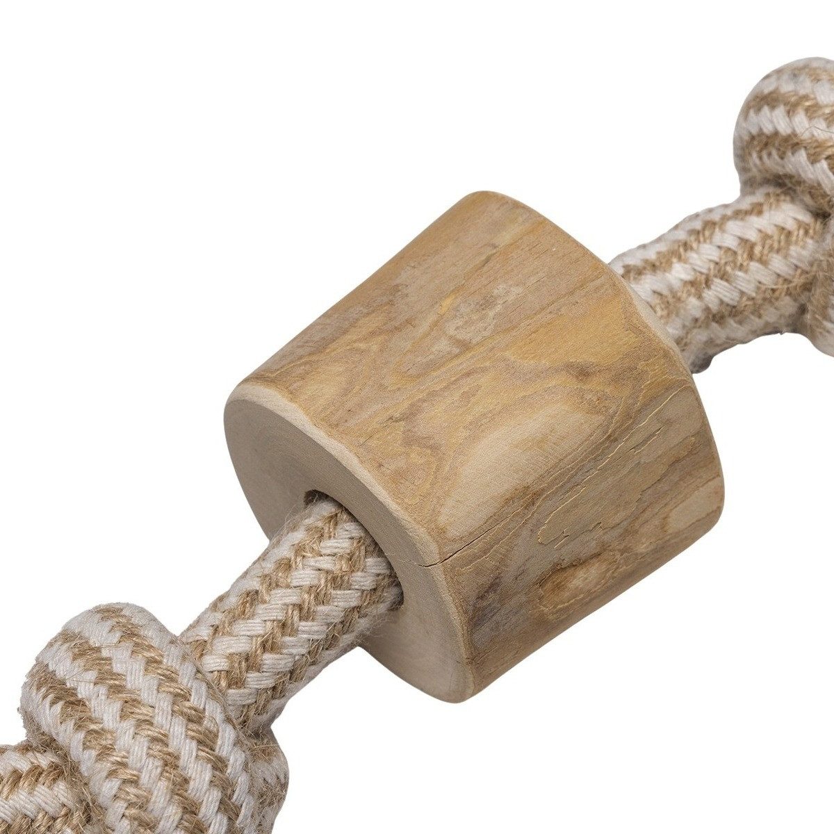 Beeztees Kauspielzeug Hundespielzeug Patries aus Kaffeeholz/Baumwolle