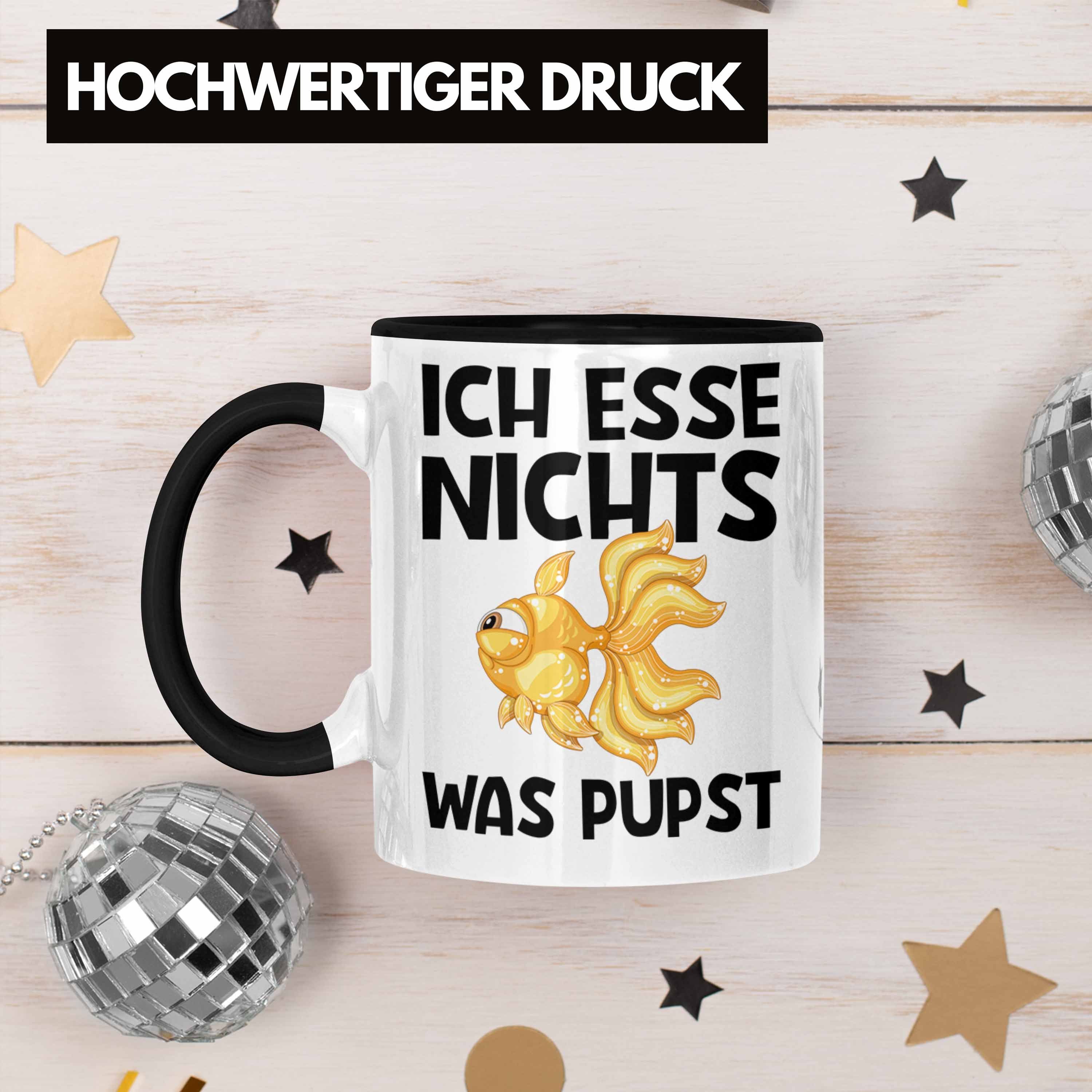 Geschenk Tasse Tierschu Schwarz Was Nichts Pupst Ich Trendation Veganer - Esse Trendation Tasse