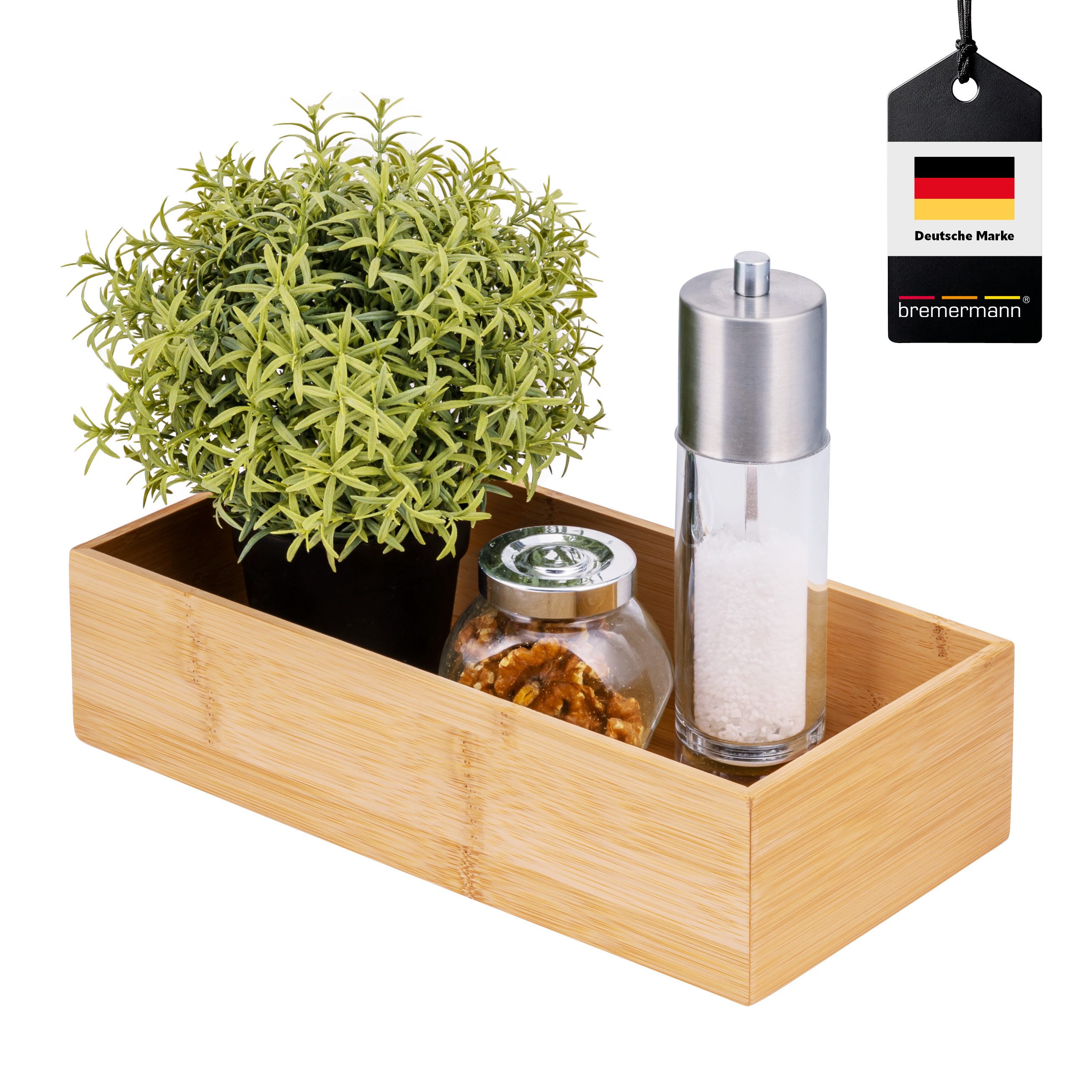 bremermann Gewürzregal Aufbewahrungsbox, aus Bambus, ca. 30 x 7,5 x 15 cm günstig online kaufen