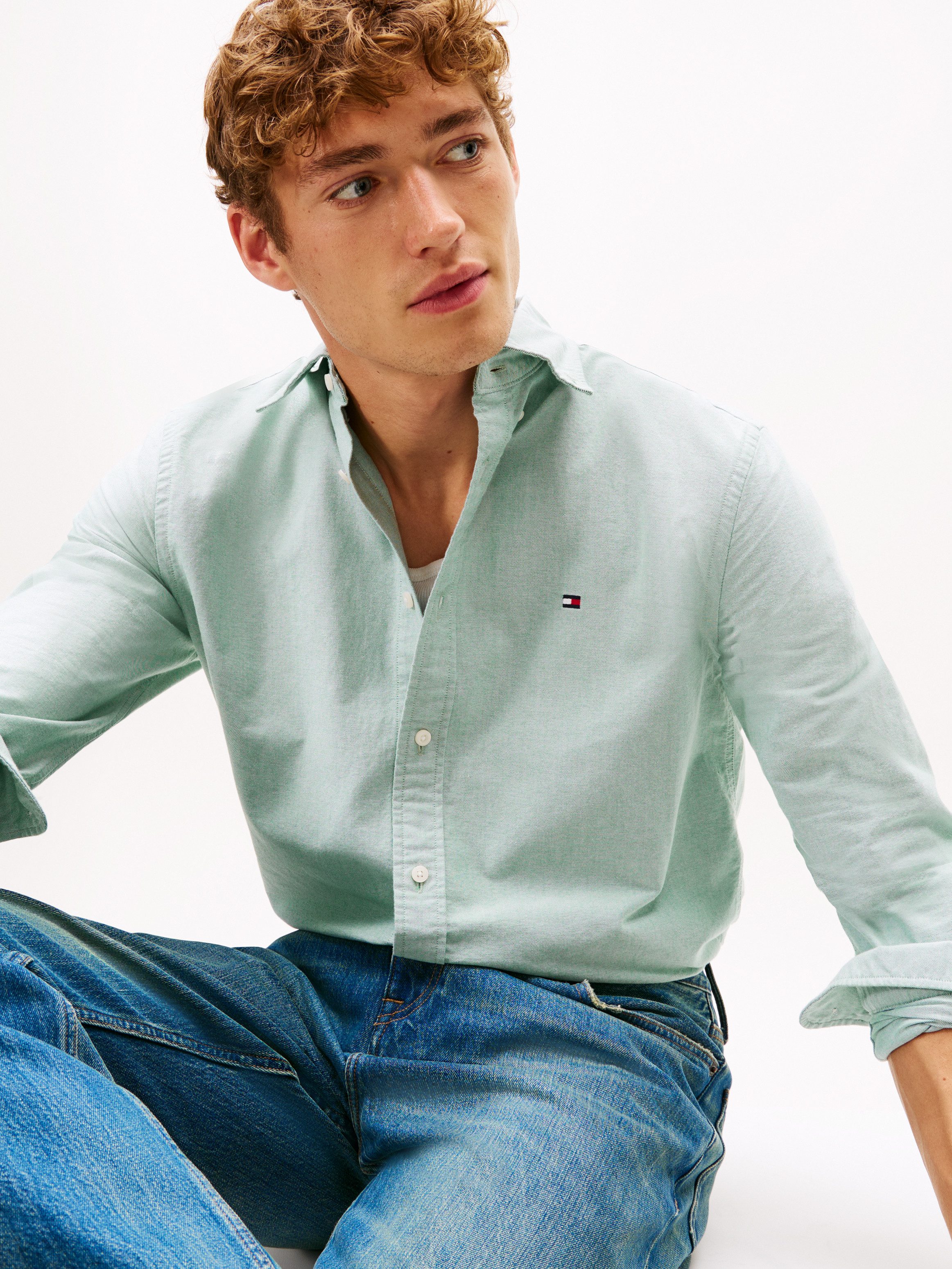 Tommy Hilfiger Langarmhemd SOLID HERITAGE OXFORD Regular Fit SHIRT günstig online kaufen