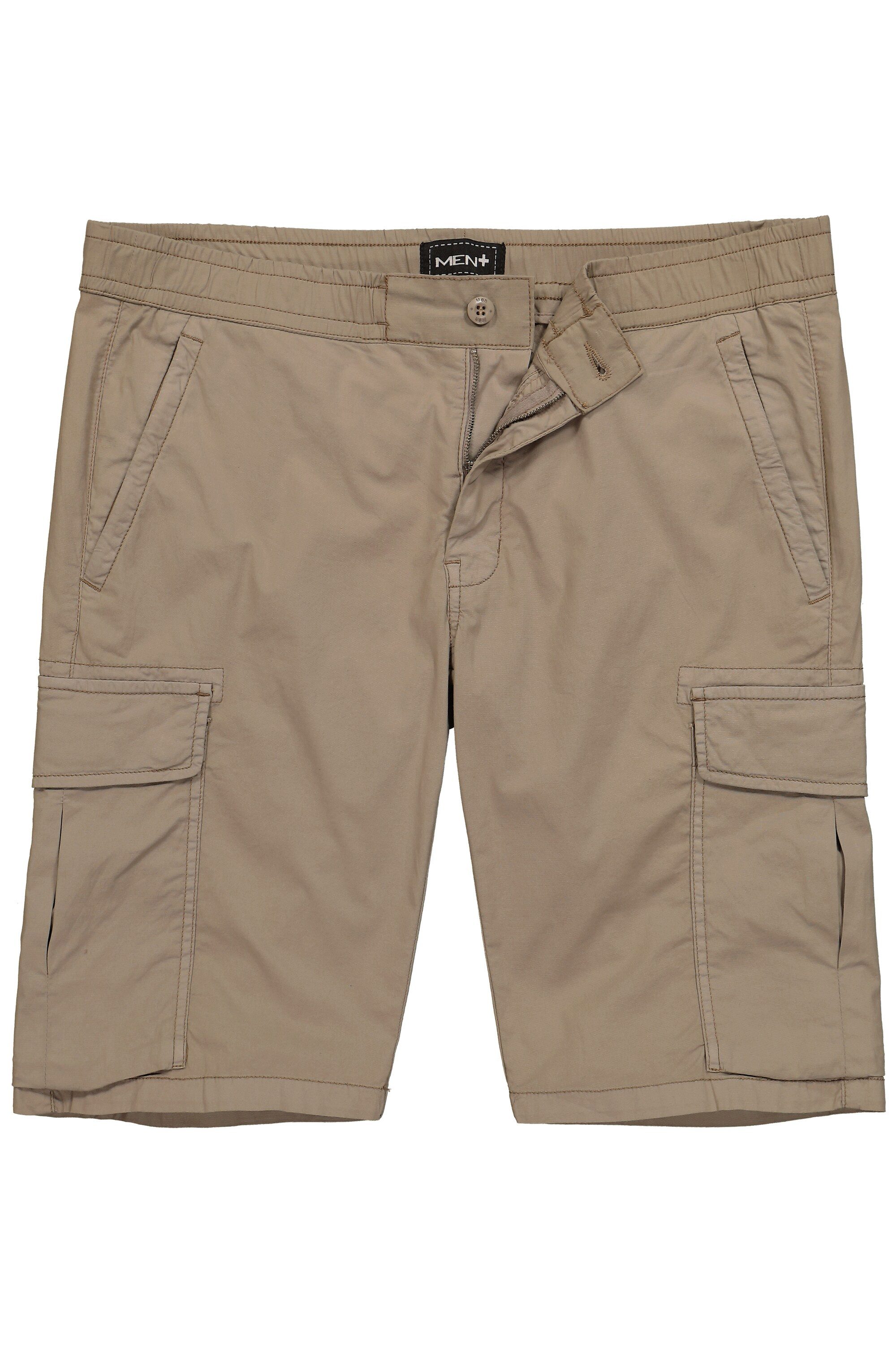 Men Plus Bermudas Cargo-Bermuda Bauchfit Relaxed Fit günstig online kaufen