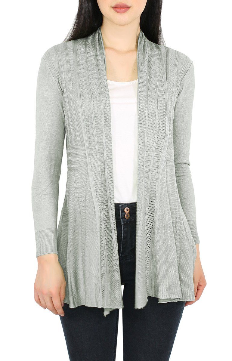 dy_mode Strickjacke Strick Cardigan Damen Strickjacke Einfarbig Feinstrickjacke Leicht in Unifarbe