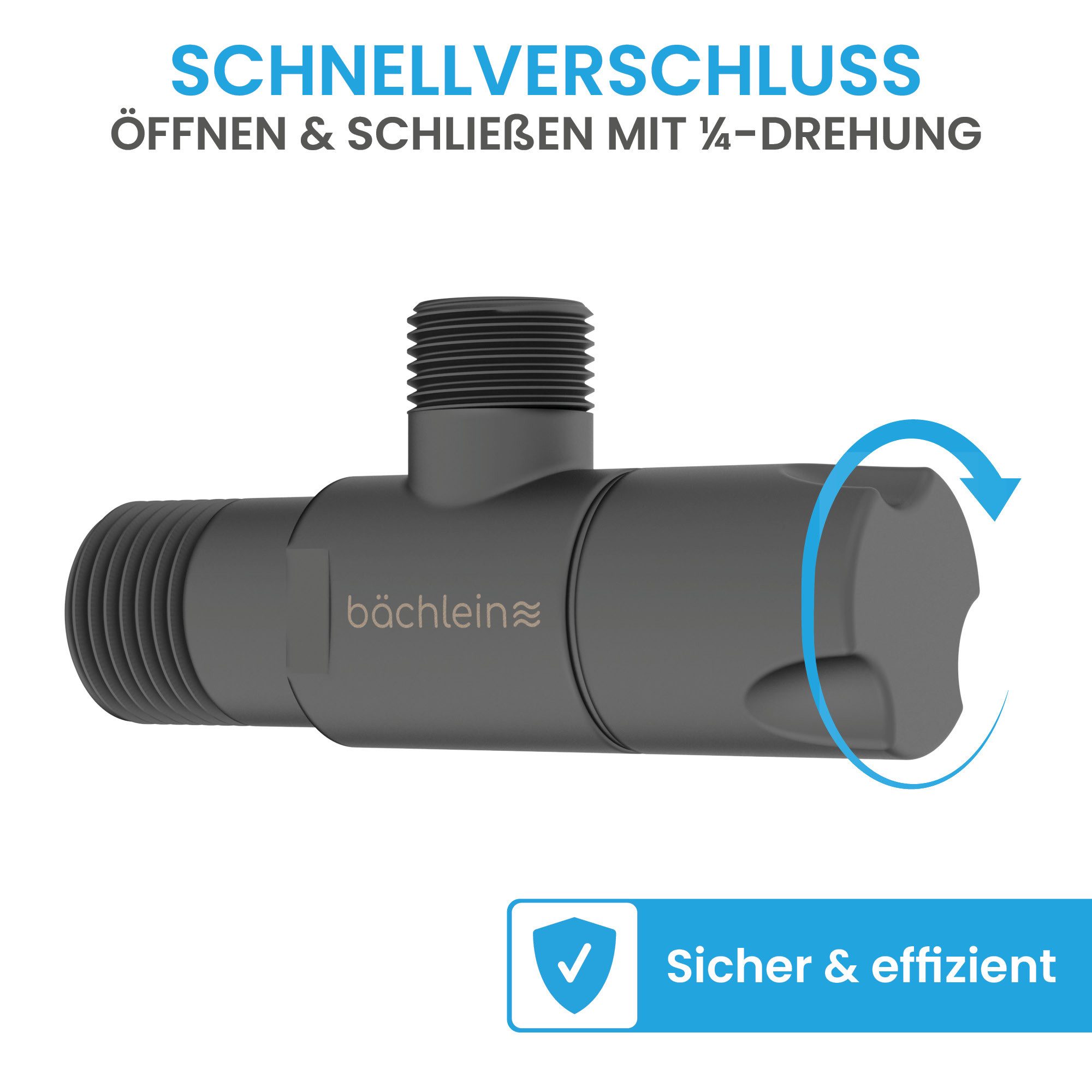 Bächlein Eckventil Eckventil-Set Schnellverschluss Klassik
