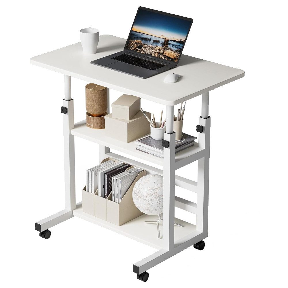 NUODWELL Beistelltisch Beistelltisch mit Rollen, Schreibtisch, Laptoptisch günstig online kaufen