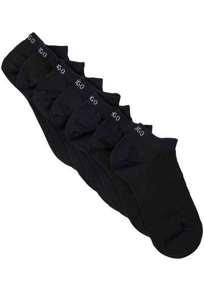 HUGO Sneakersocken Socken 6P AS UNI CC W 10 (6-Paar) mit Markenschriftzug am Bündchen