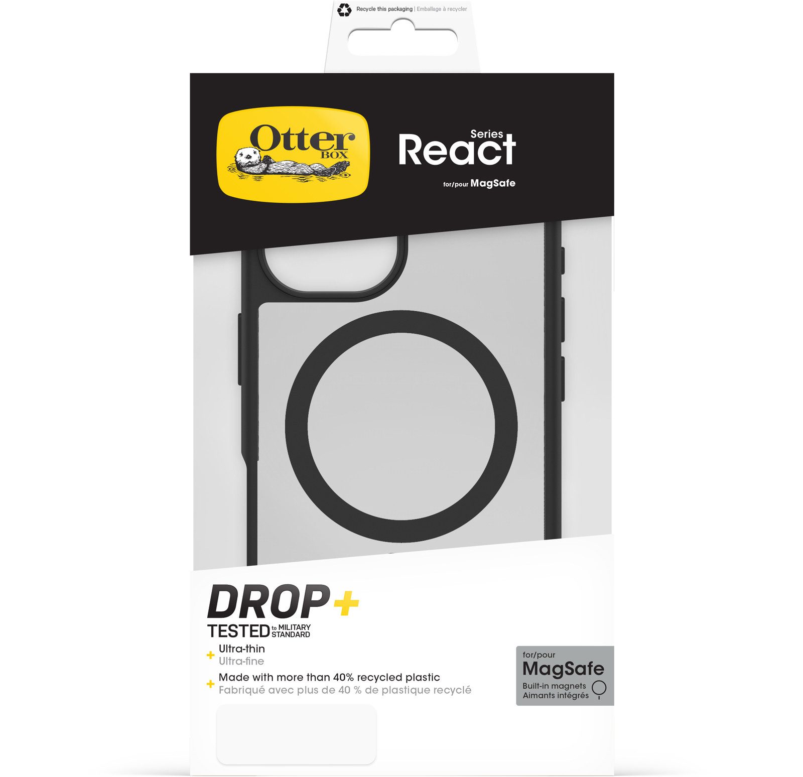 Otterbox Handyhülle React für Apple iPhone 16, Backcover, Schutzhülle, Handyschutzhülle, Case, Schutzcase, stoßfest