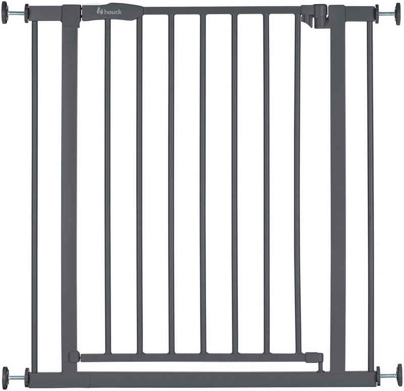 Hauck Türschutzgitter Open N Stop 2, Dark Grey, auch als Treppenschutzgitter verwendbar; 75-80 cm, erweiterbar