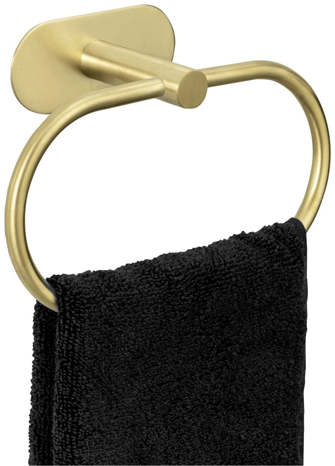 WENKO Handtuchring Turbo-Loc® Orea, aus Edelstahl, Befestigen ohne Bohren – Bild 5 von 5
