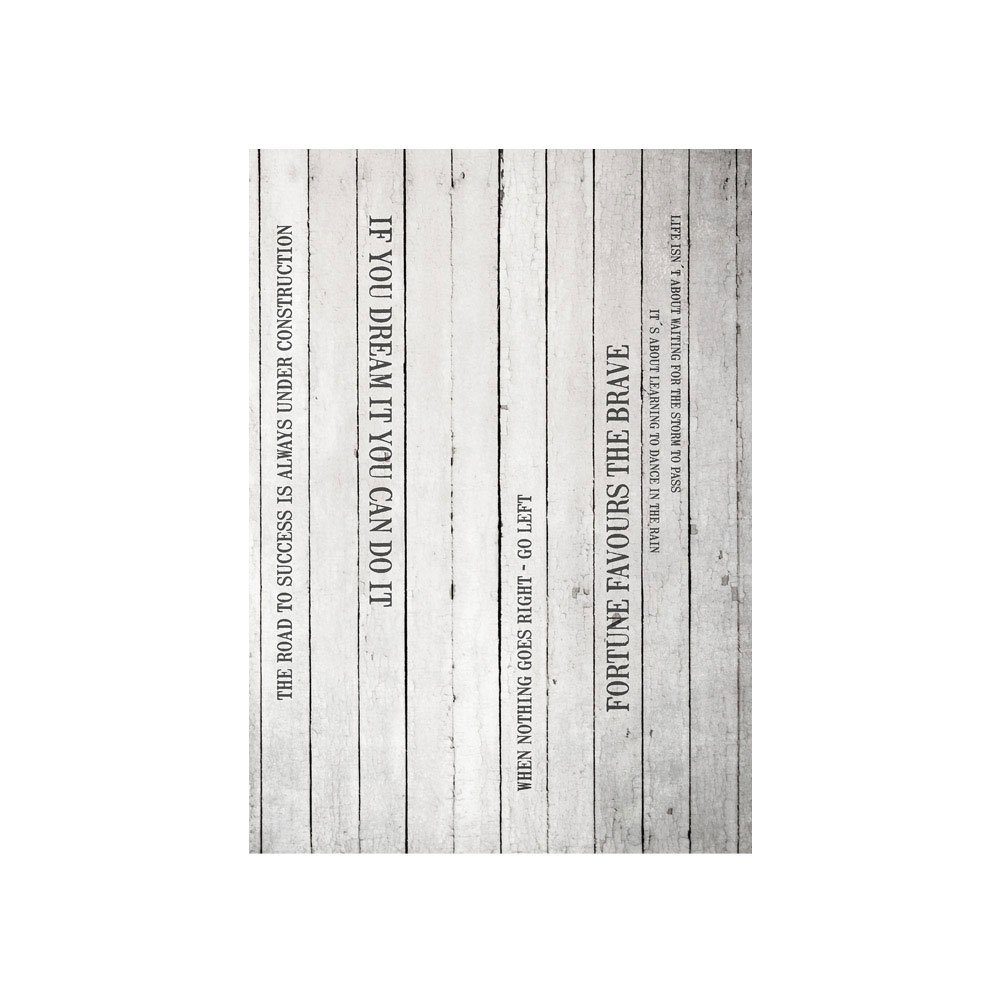 no. 125, mit Fototapete liwwing Holz weiß Paneel Holzoptik Brett Schriftkunst Text liwwing Fototapete