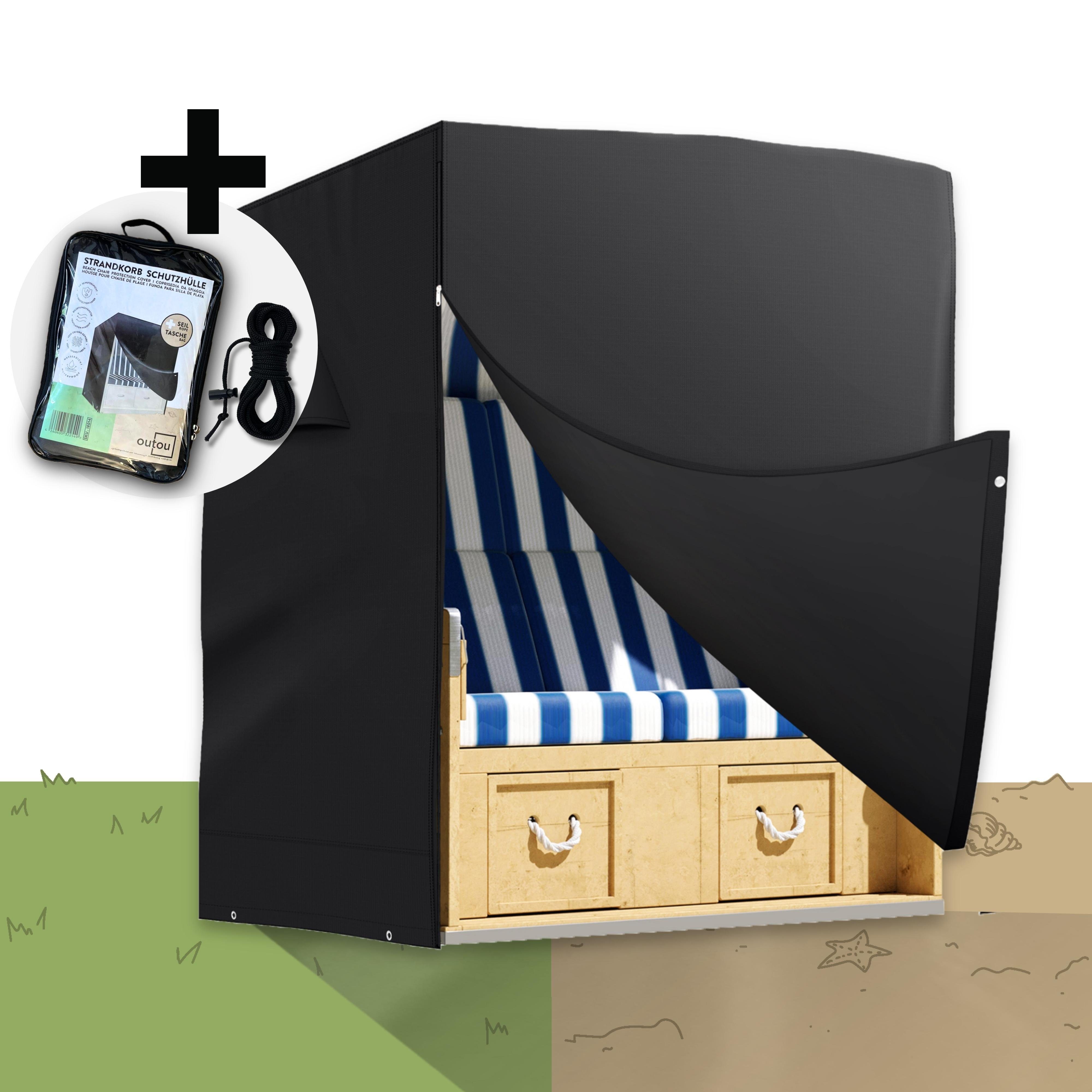 riijk Strandkorb-Schutzhülle Strandkorbhülle winterfest 600D Oxford Gewebe günstig online kaufen