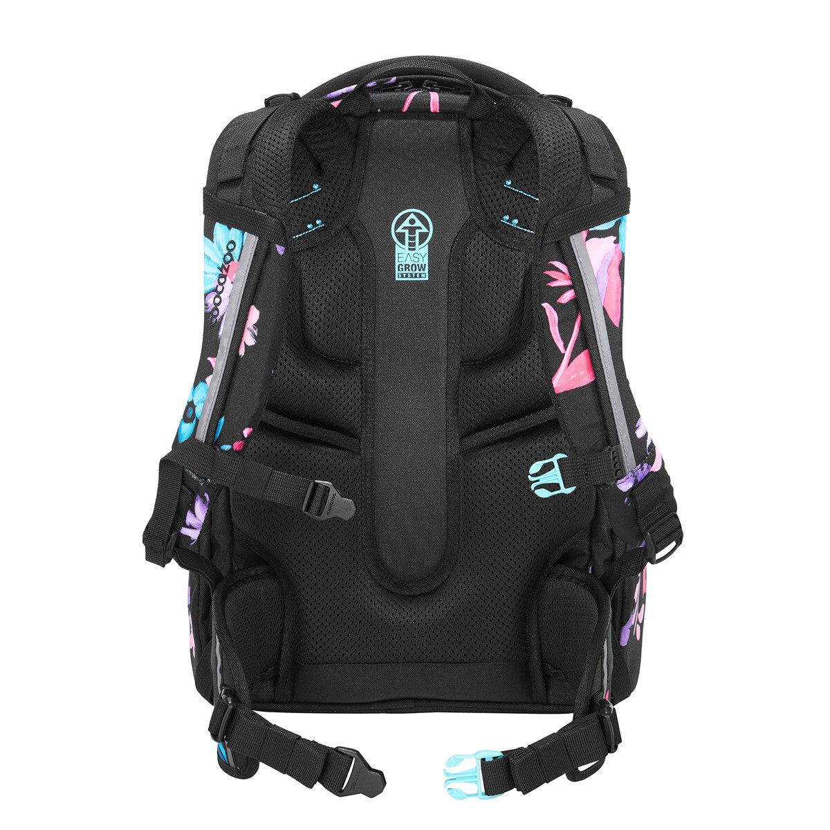 coocazoo Schulranzen Schulrucksack-Set MATE Floral Artnight 3-teilig (3-teilig), ergonomisch, Körpergröße: 135 - 180 cm, Easy-Grow-System – Bild 5 von 5