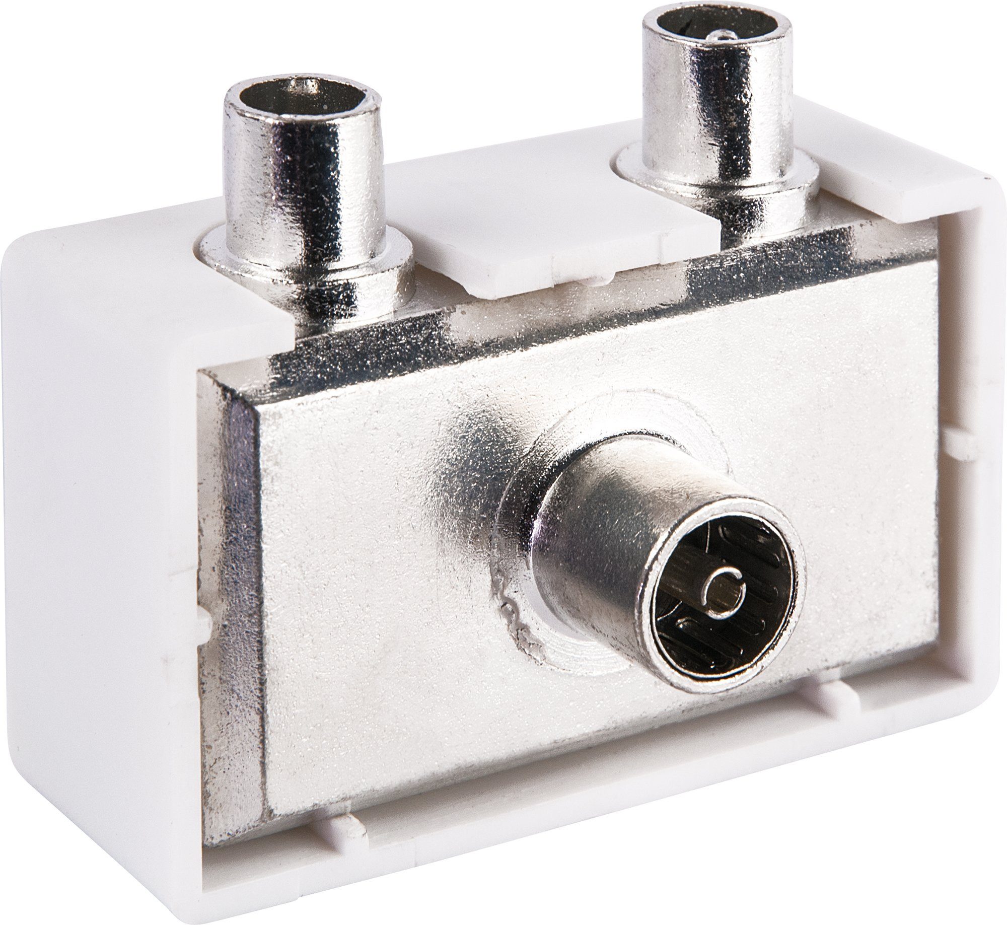 Schwaiger ASV45 532 TV-Adapter IEC Stecker zu IEC Buchse, für Kabel- und Antennenanlagen