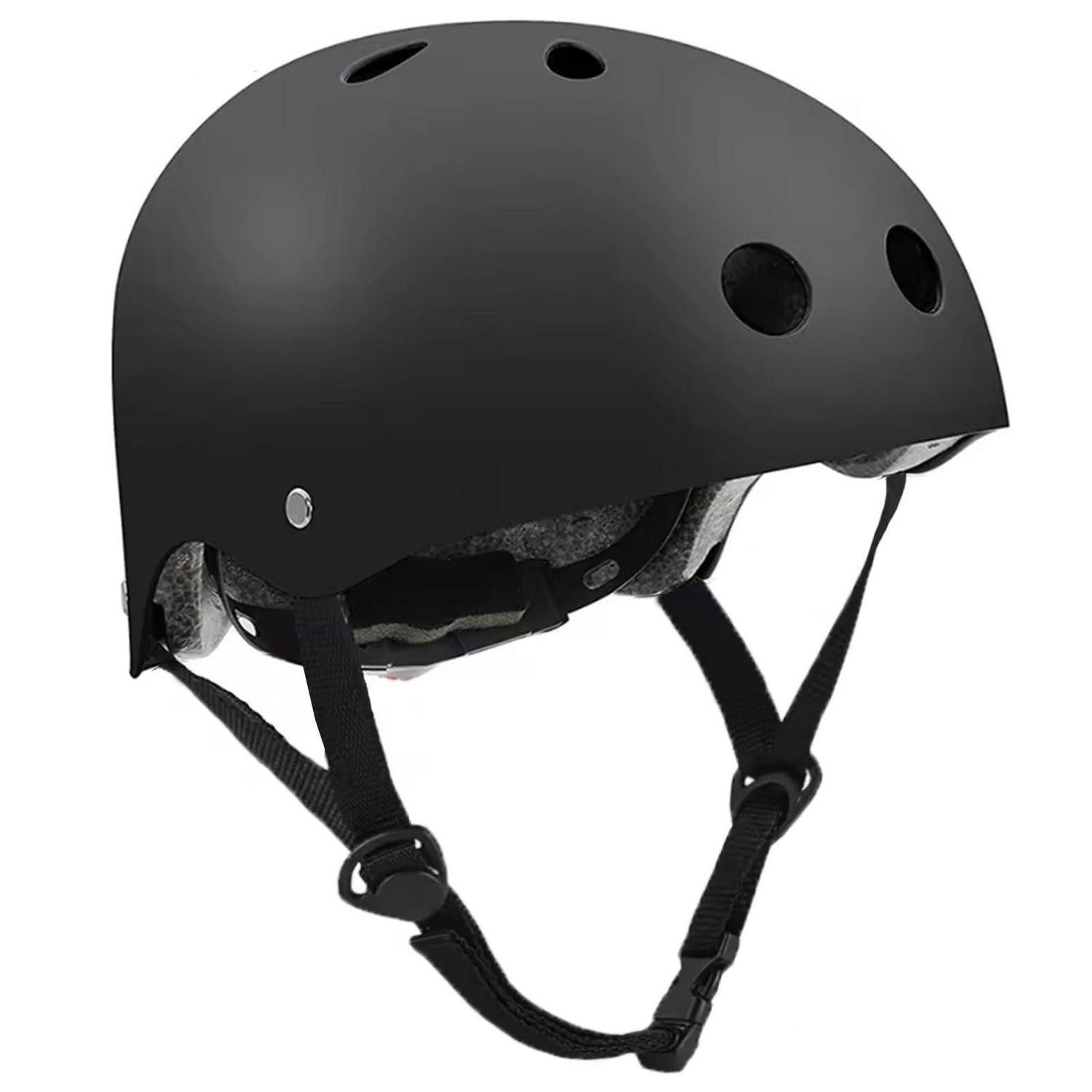 LuxusKollektion Skatehelm Fahrradhelm Skatehelm atmungsaktiv M Schwarz