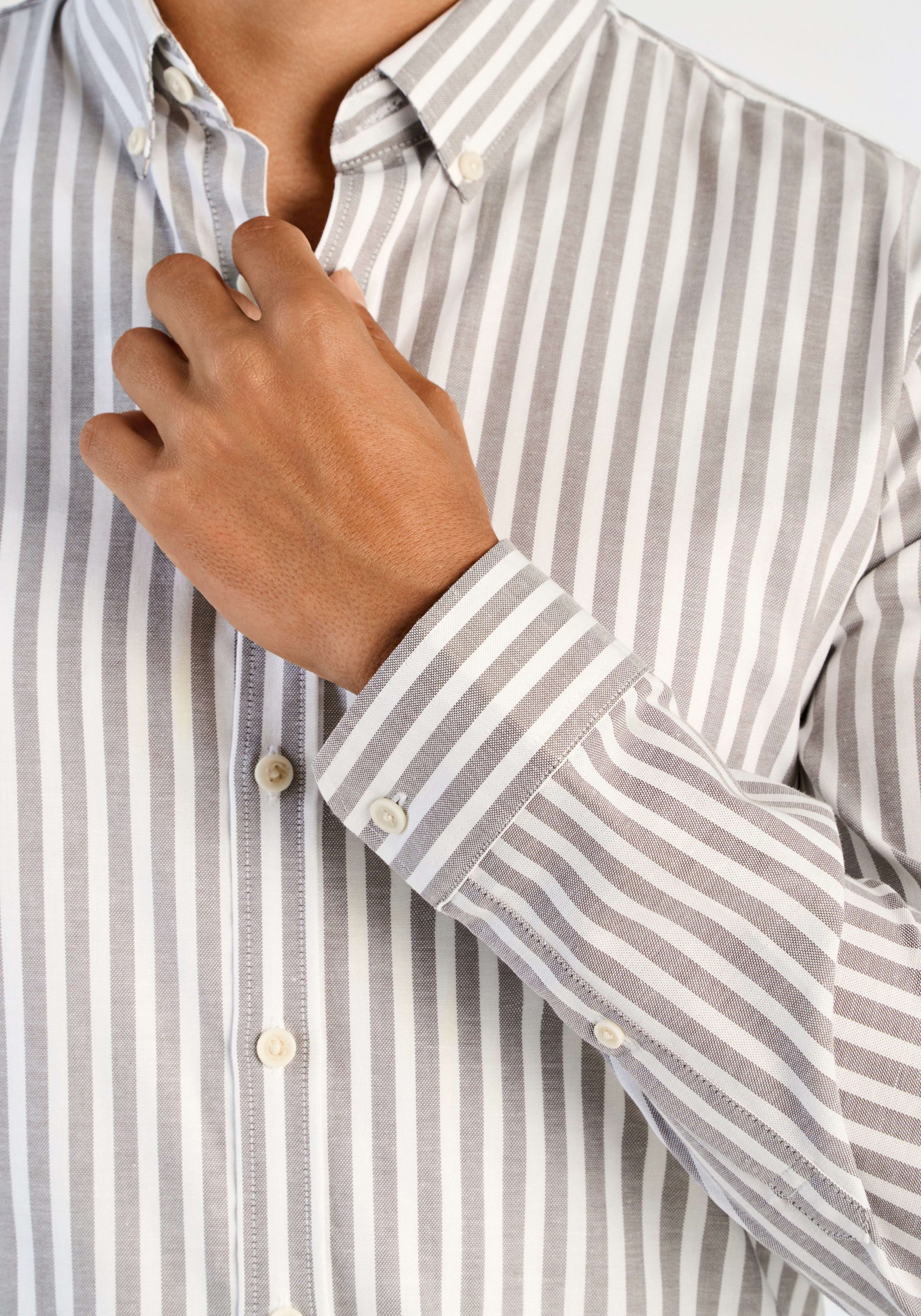 LINDBERGH Langarmhemd im Streifen-Design