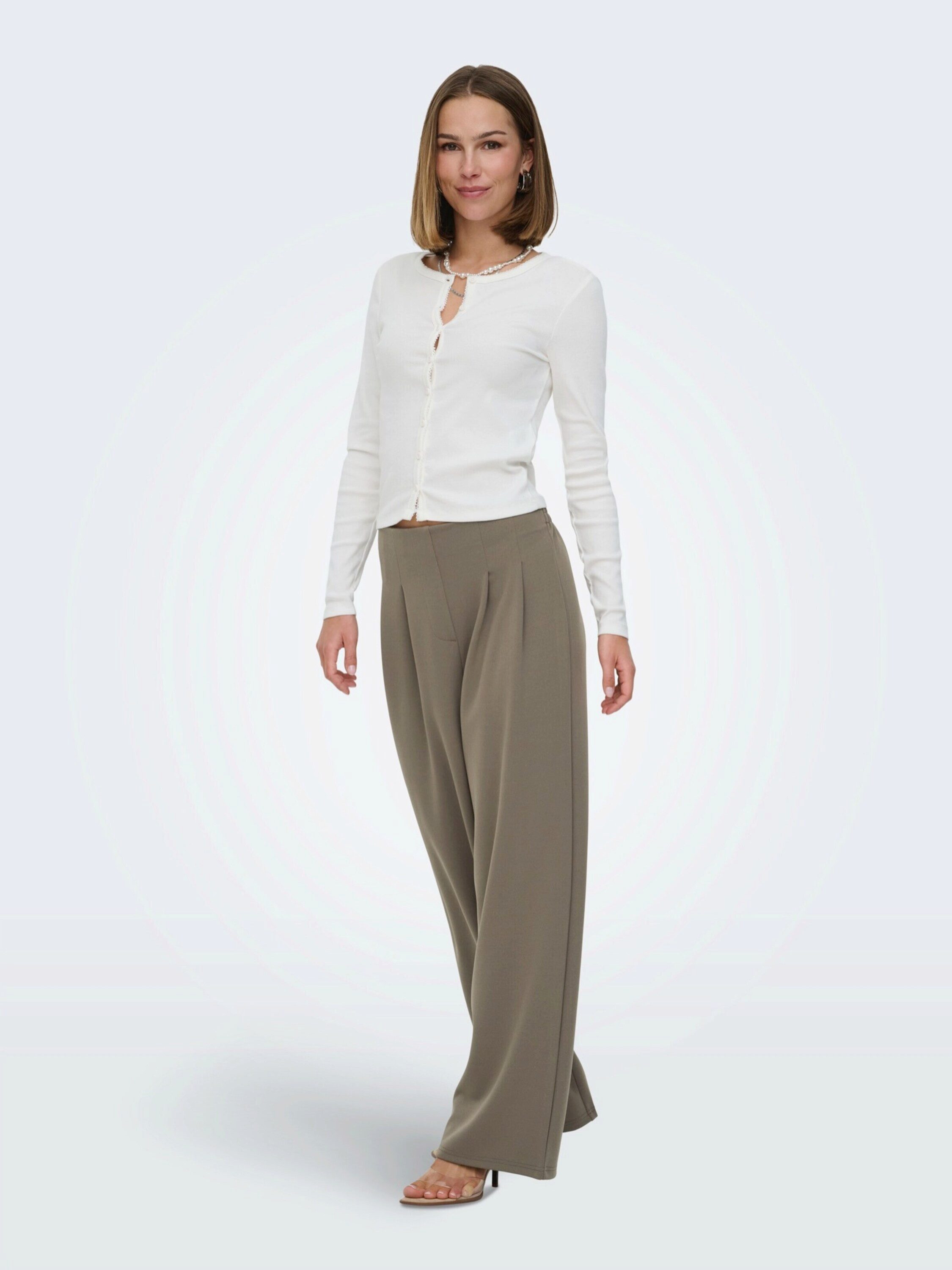 ONLY Bundfaltenhose ONLCECILIA (1-tlg) Drapiert/gerafft