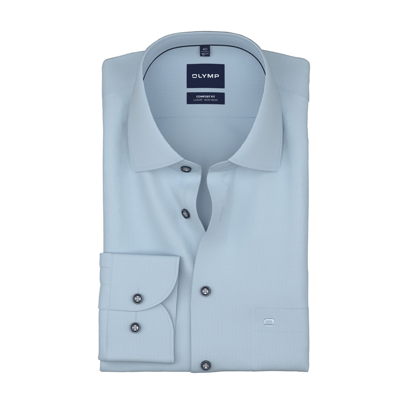 OLYMP Langarmhemd Luxor Businesshemd, New-Kentkragen, Comfort Fit