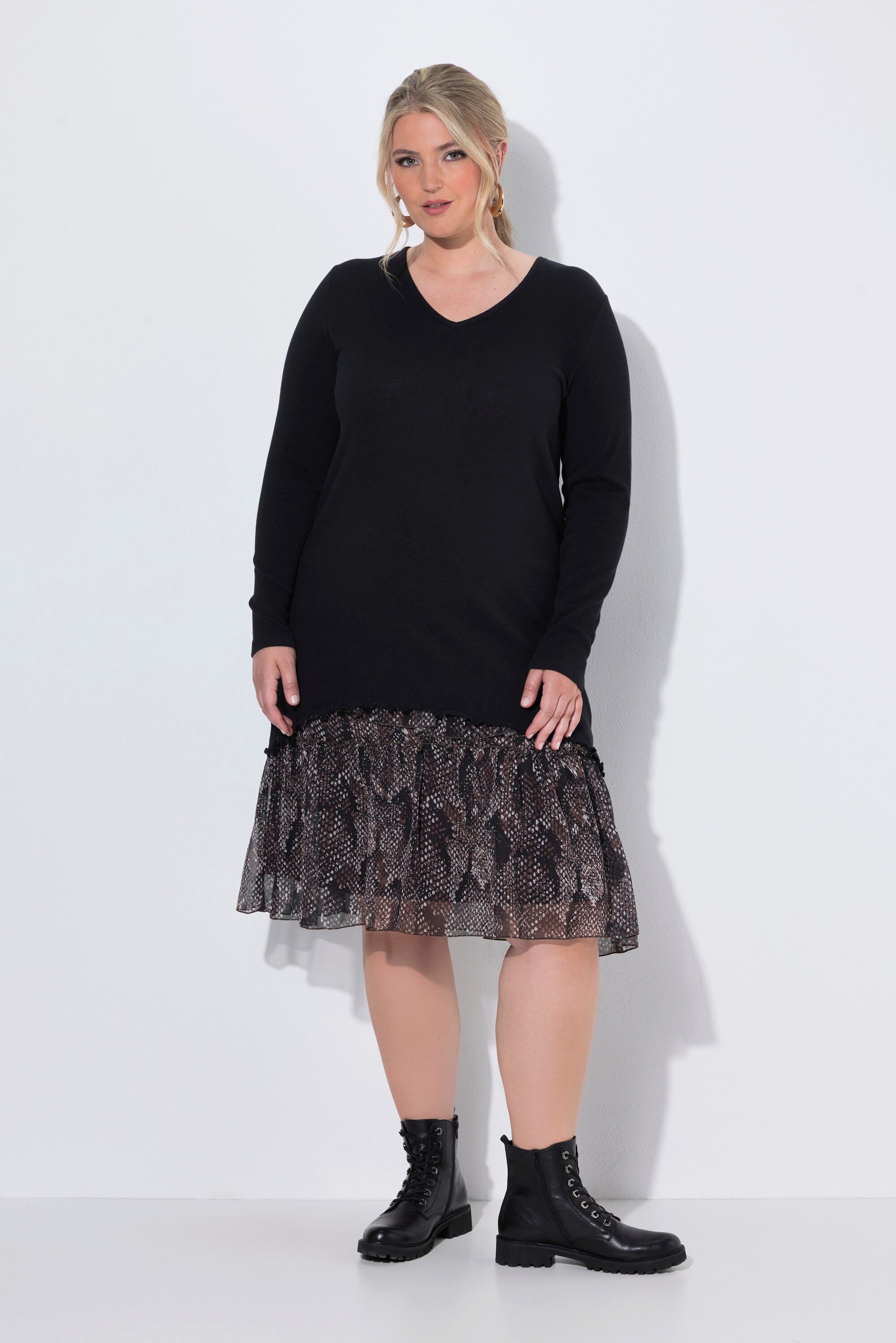 MIAMODA Strickpullover Pullover A-Linie leichter Strick Langarm