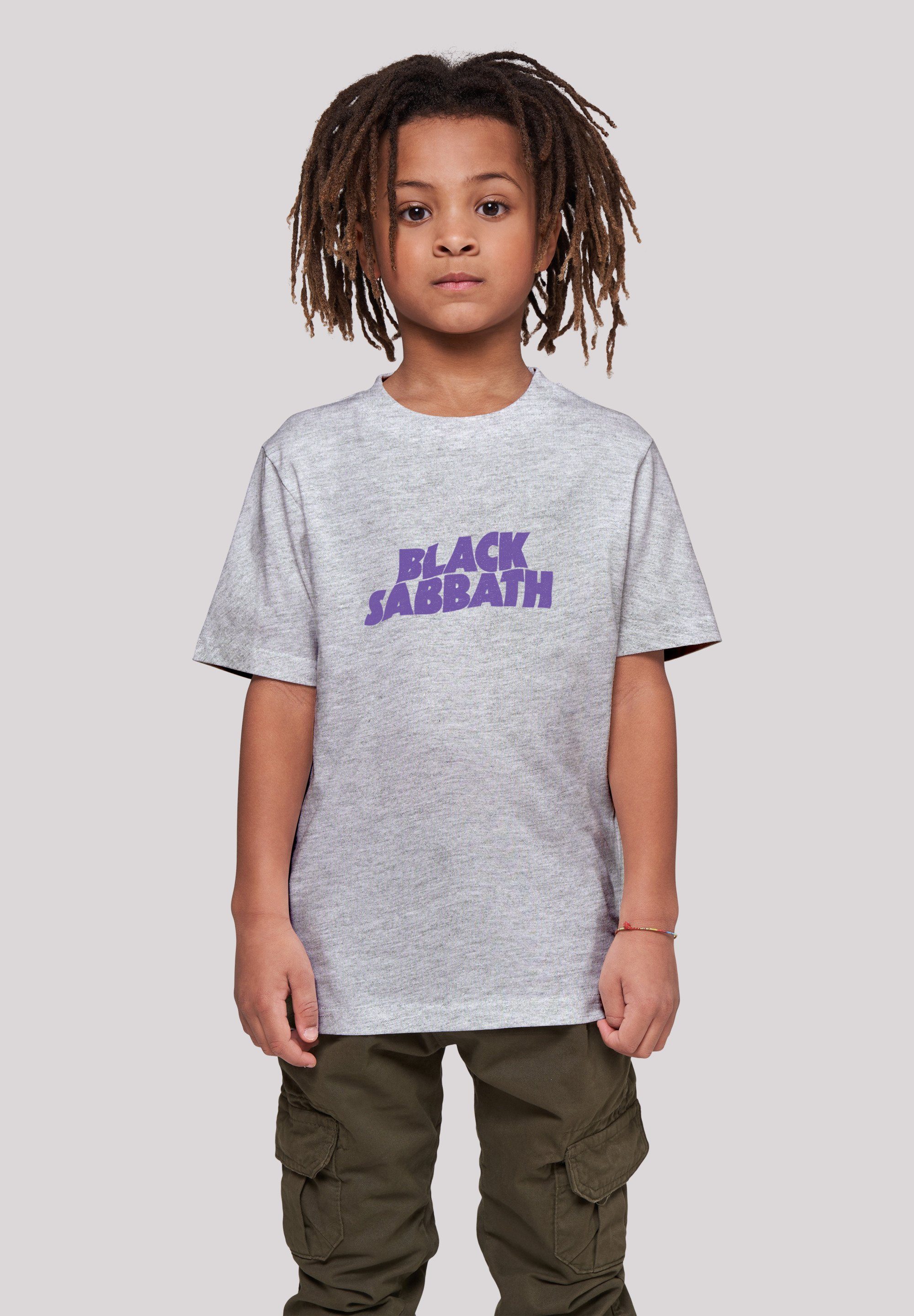 F4NT4STIC T-Shirt Logo Sabbath Das Black Band 145/152 Model Metal Print, 145 und trägt groß Heavy ist Black Größe cm Wavy