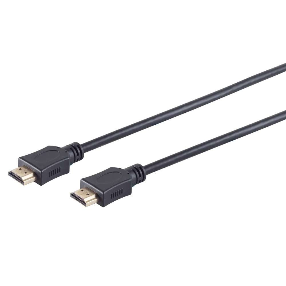 S-Conn HDMI Anschlusskabel HDMI A-Stecker > HDMI A-Stecker schwarz 1,0m HDMI-Kabel