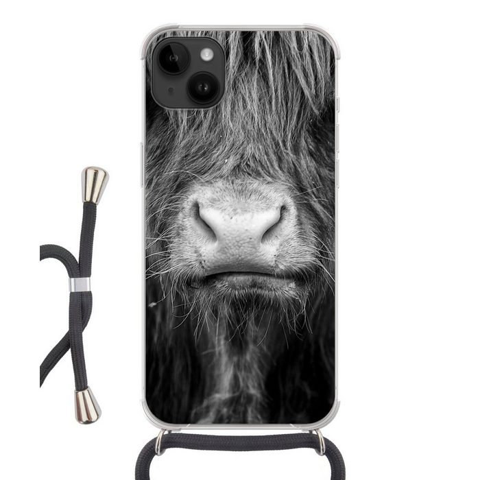 MuchoWow Handyhülle Schottischer Highlander - Haare - Tiere Handyhülle Telefonhülle Apple iPhone 14 Plus