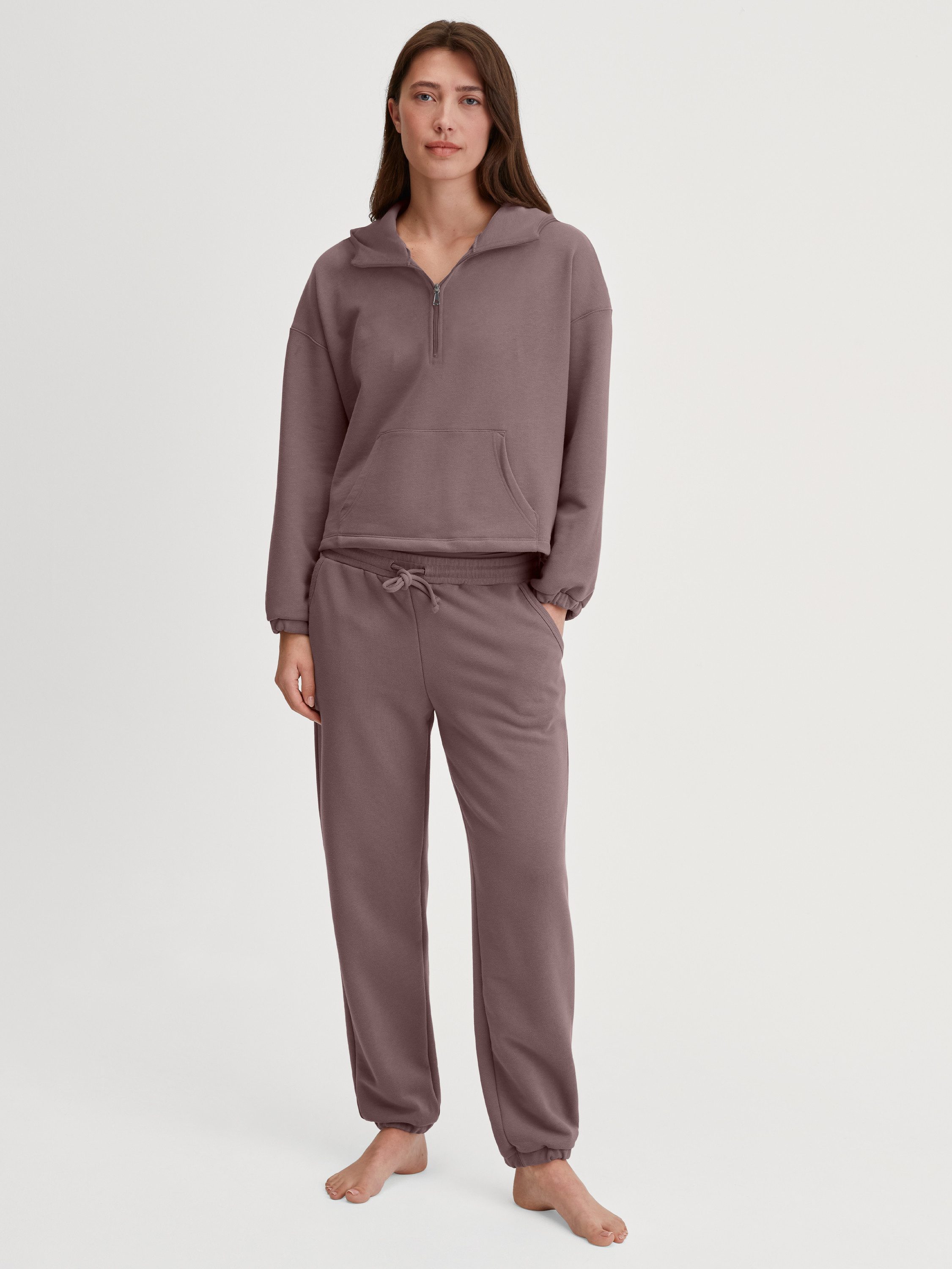 CALIDA Pyjamahose Lounge Element Damen (1-tlg) mit Seitentaschen, atmungsaktiv, langlebig, zeitlos