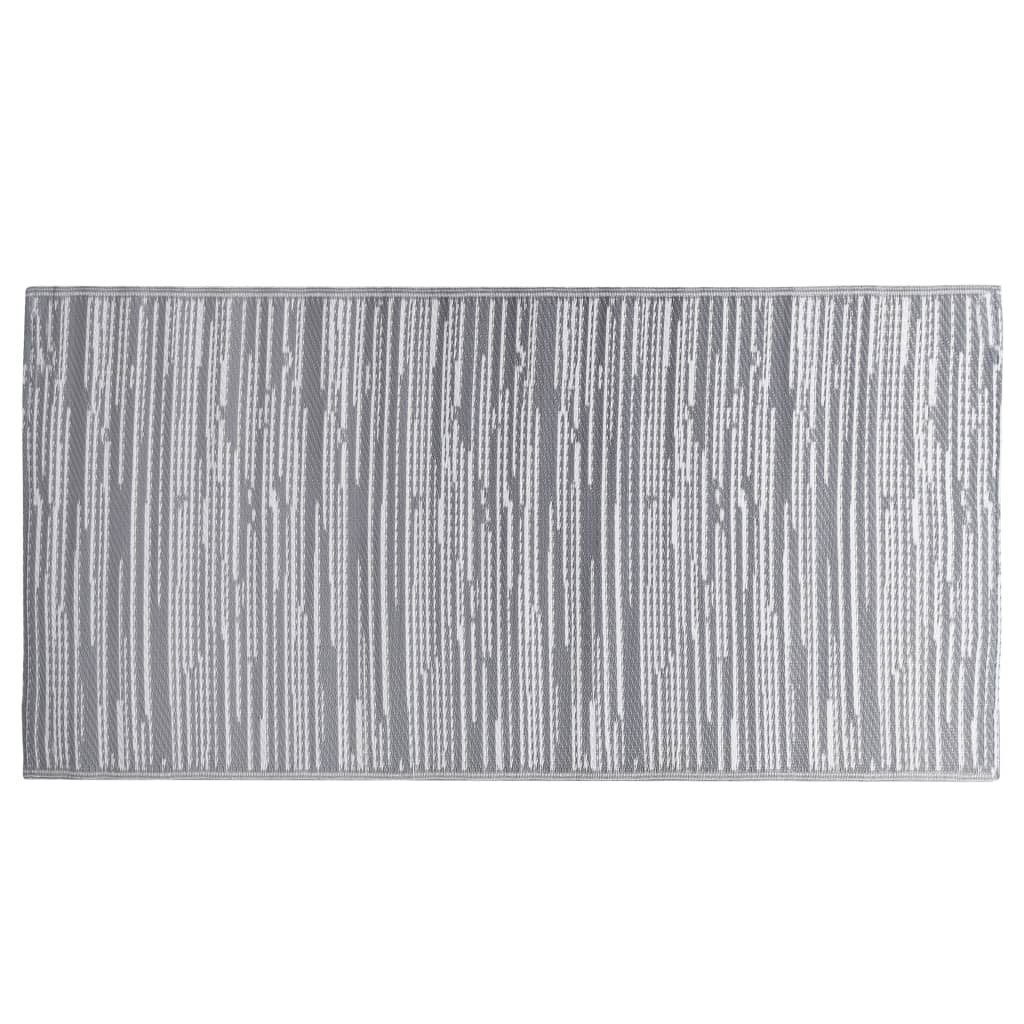 vidaXL Outdoorteppich 160 x 230 cm Teppich Terrasse Camping Outdoor draußen Vorzelt Grau 160, Höhe: 230 mm