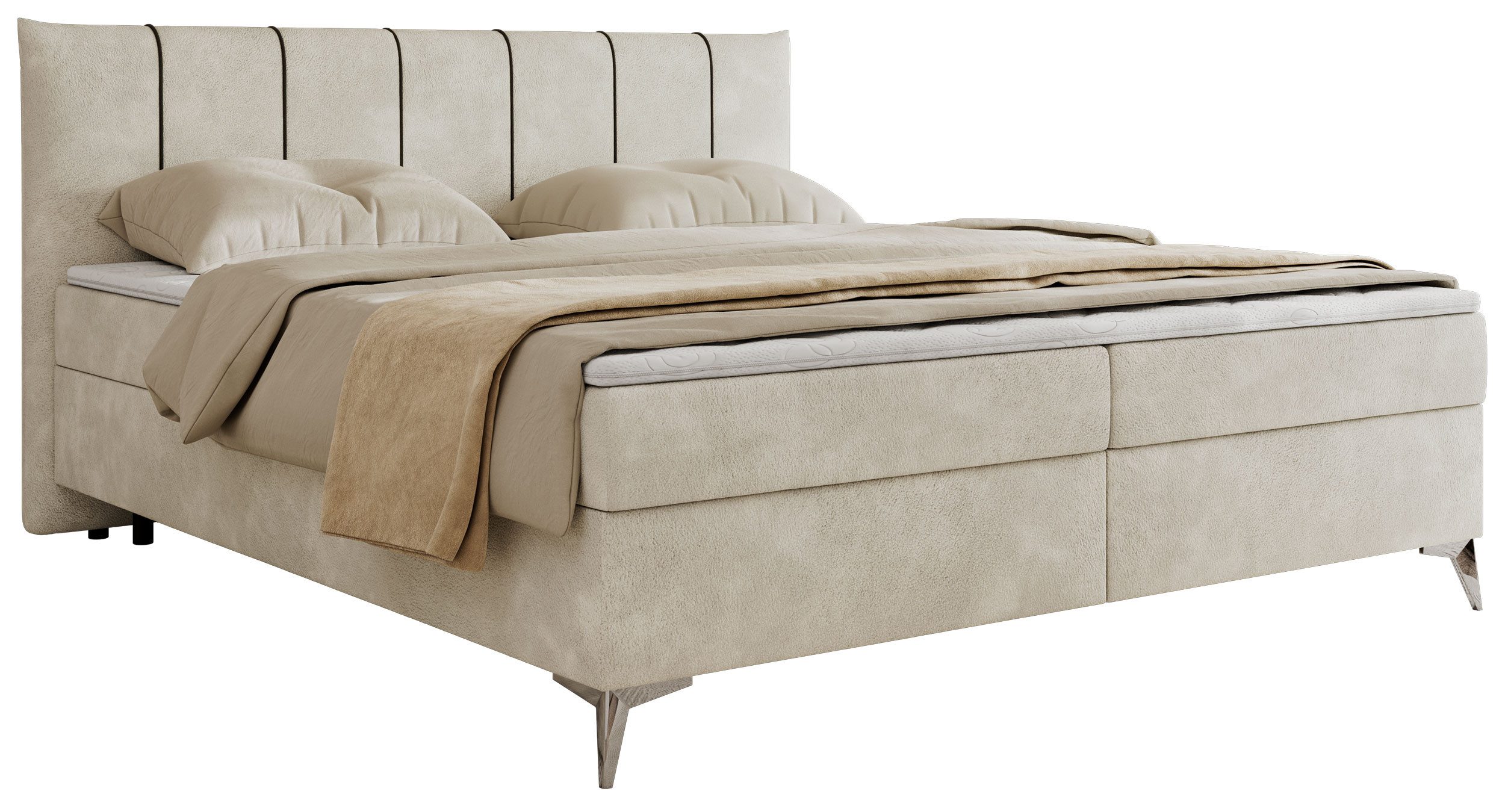 MKS MÖBEL Boxspringbett DRINEA (Set, Packung, Kopfteil, Topper T25, Bonell- günstig online kaufen