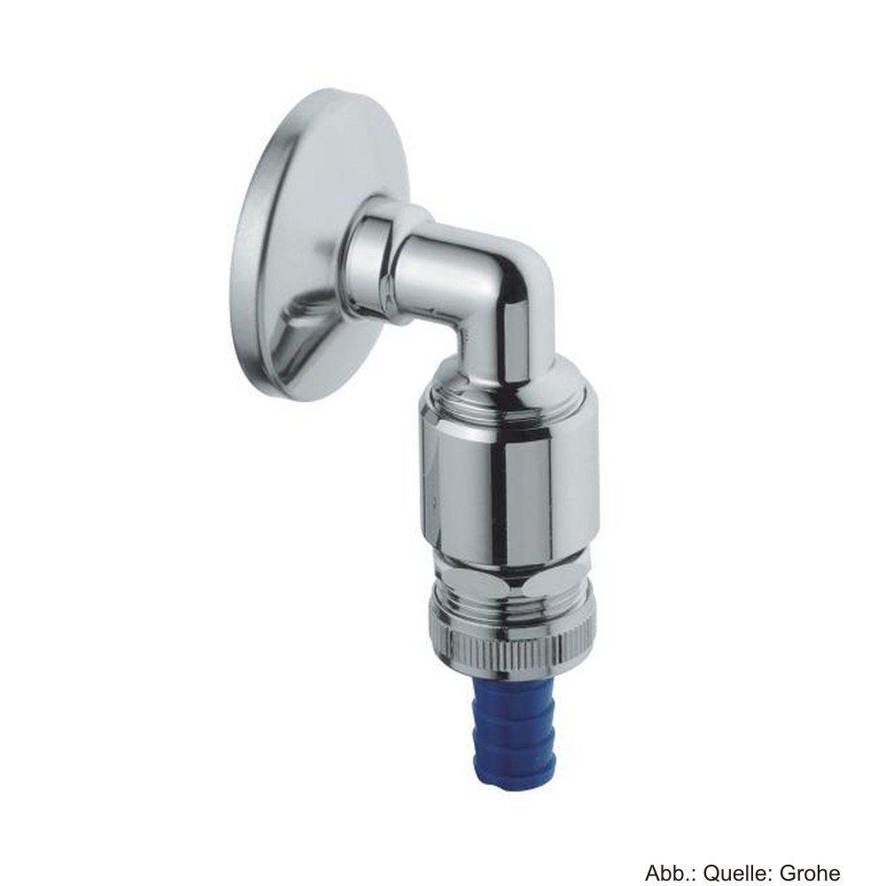 Badarmatur GROHE WAS-Schlauchanschlussbogen DN15 mit Rohrbelüfter eigensicher chr