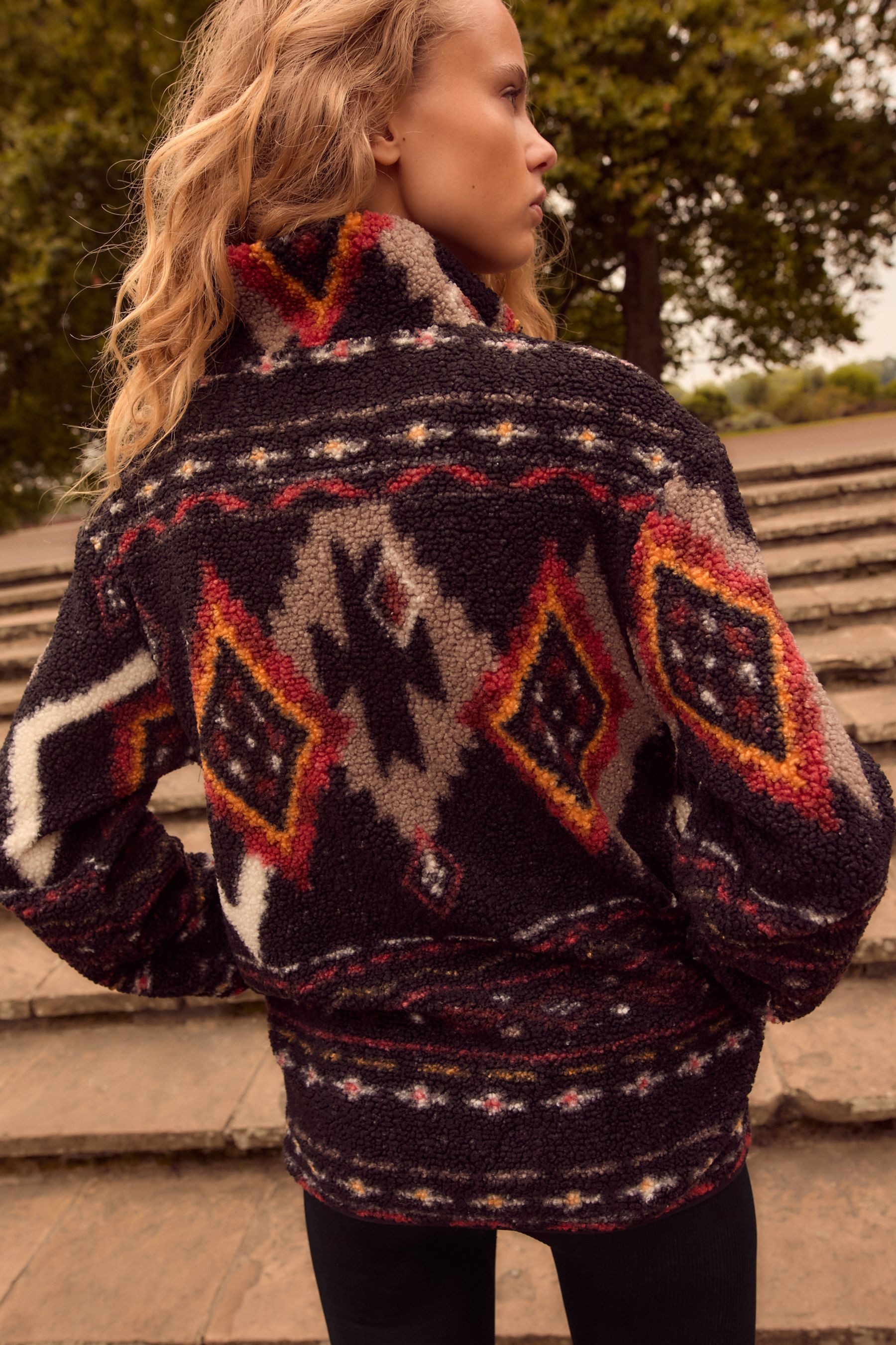 Next Fleecepullover Langes Teddy-Fleeceoberteil mit 1/4-Reißverschluss günstig online kaufen