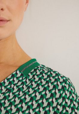 Cecil Langarmshirt Cecil Shirt im Materialmix in Easy Green (1-tlg) Nicht Vorhanden