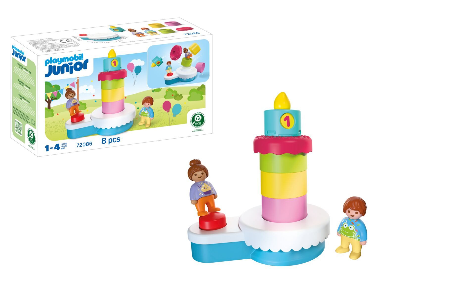 Playmobil® Geburtstagstorte (72086), JUNIOR Konstruktions-Spielset, Made in Europe
