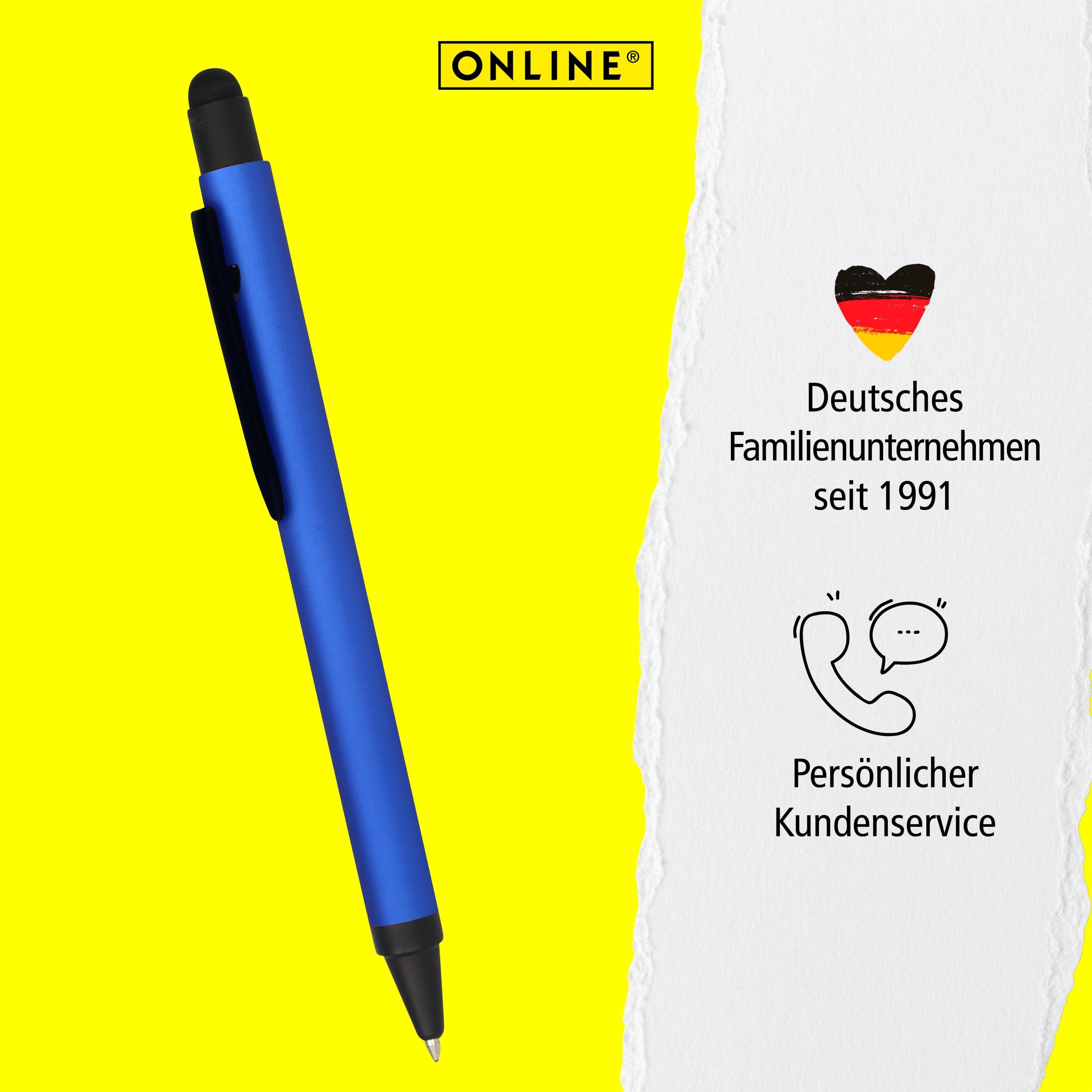 Online Pen Kugelschreiber Alu für Stylus-Tip Blue Multimedia-Geräte Druckkugelschreiber, Stylus