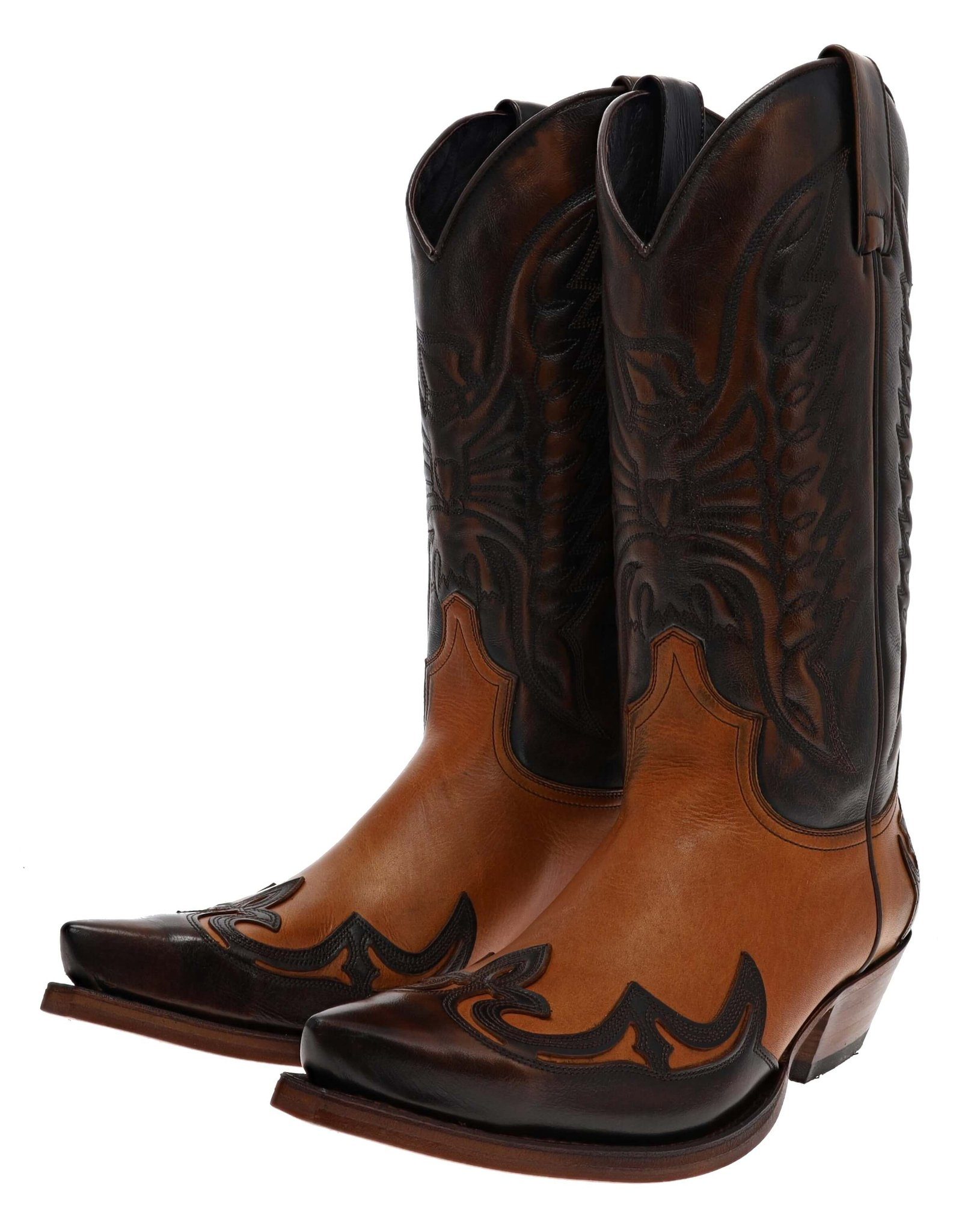 Sendra Boots CUERVO 13170 Braun Cowboystiefel Rahmengenähte Westernstiefel