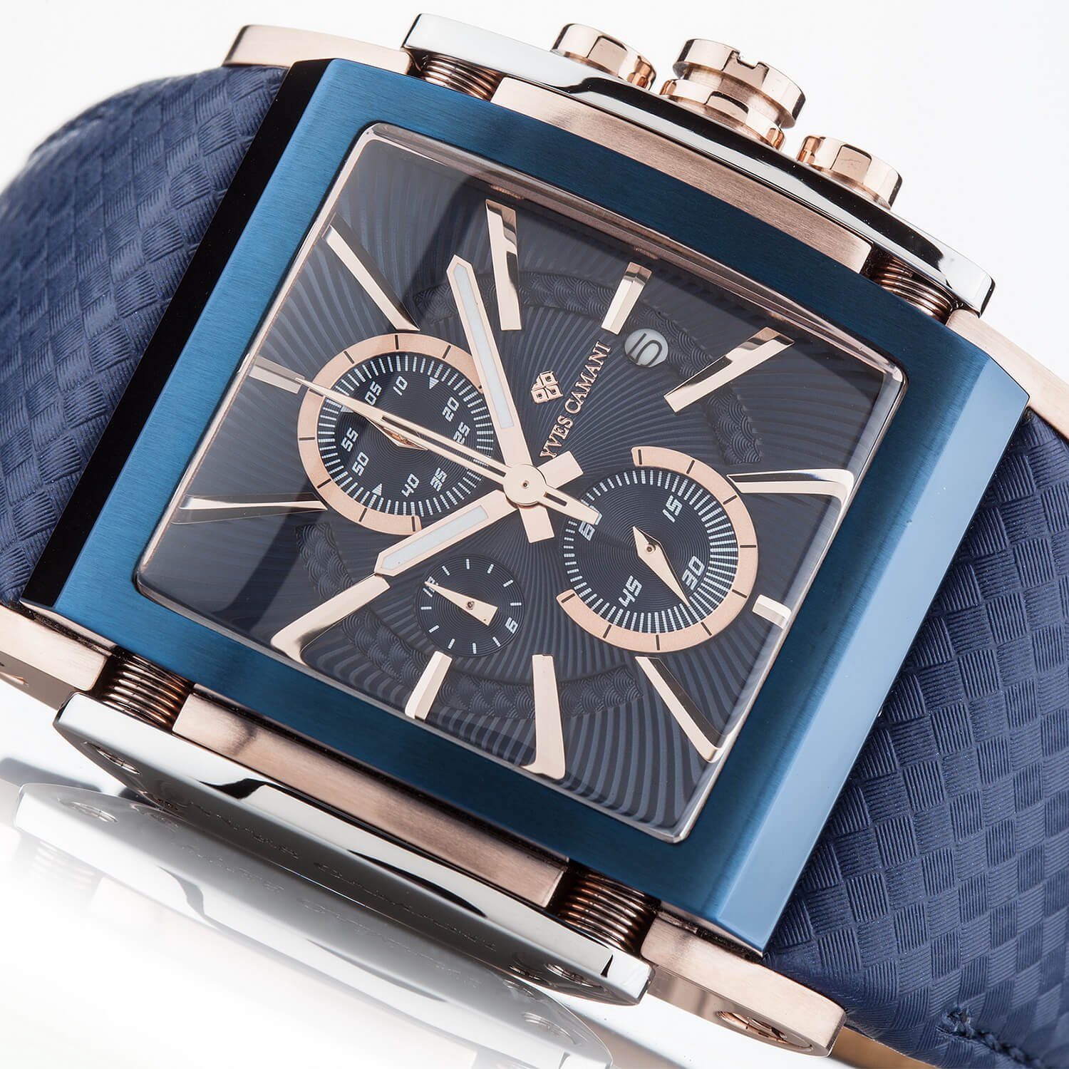 Yves Camani Quarzuhr ESCAUT, Datumsanzeige, separater Sekunde, kratzfestes Mineralglas, 5 ATM