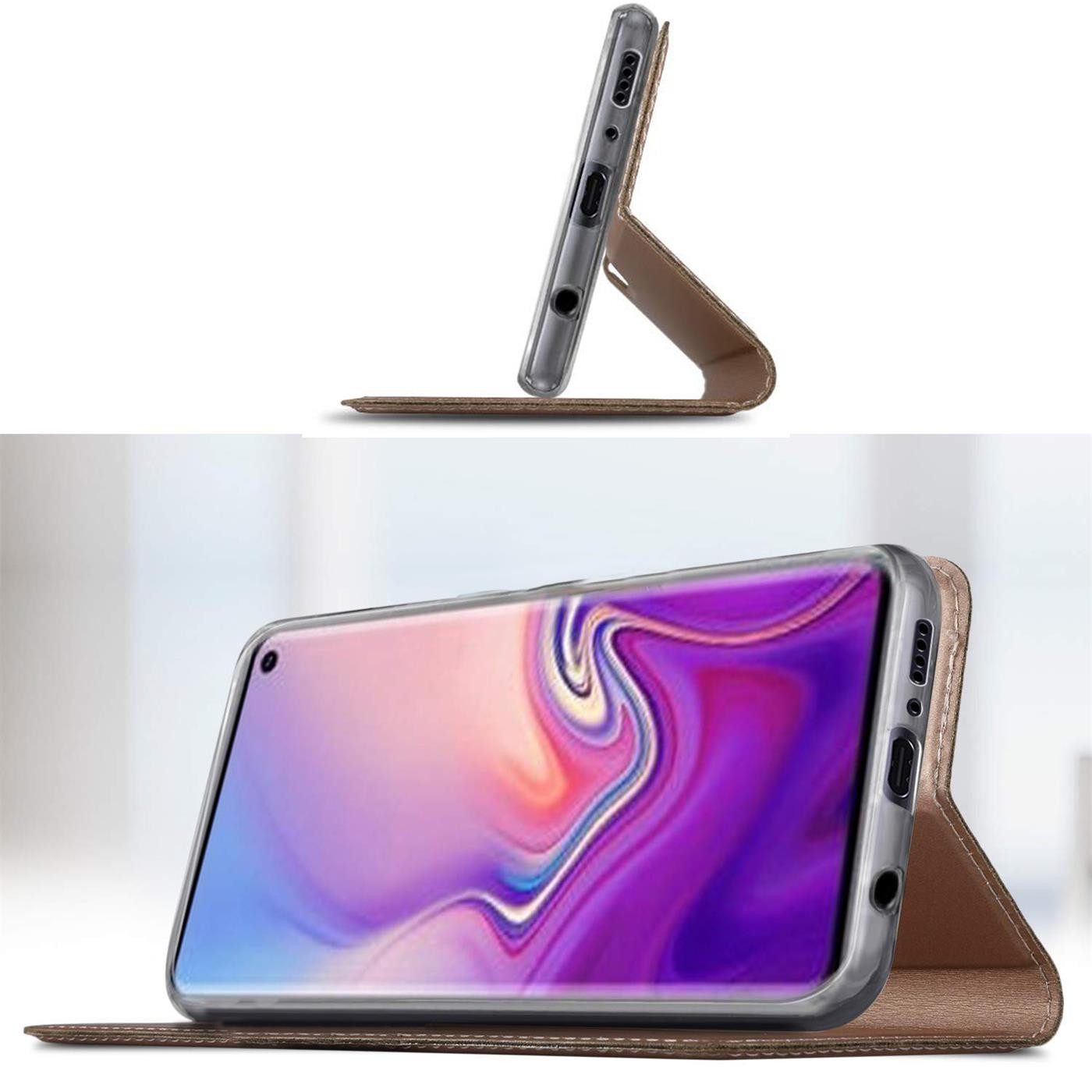 CoolGadget Handyhülle Magnet Case Handy Tasche für Samsung Galaxy S10e 5,8 Zoll, Hülle Klapphülle Ultra Slim Flip Cover für Samsung S10e Schutzhülle – Bild 4 von 5