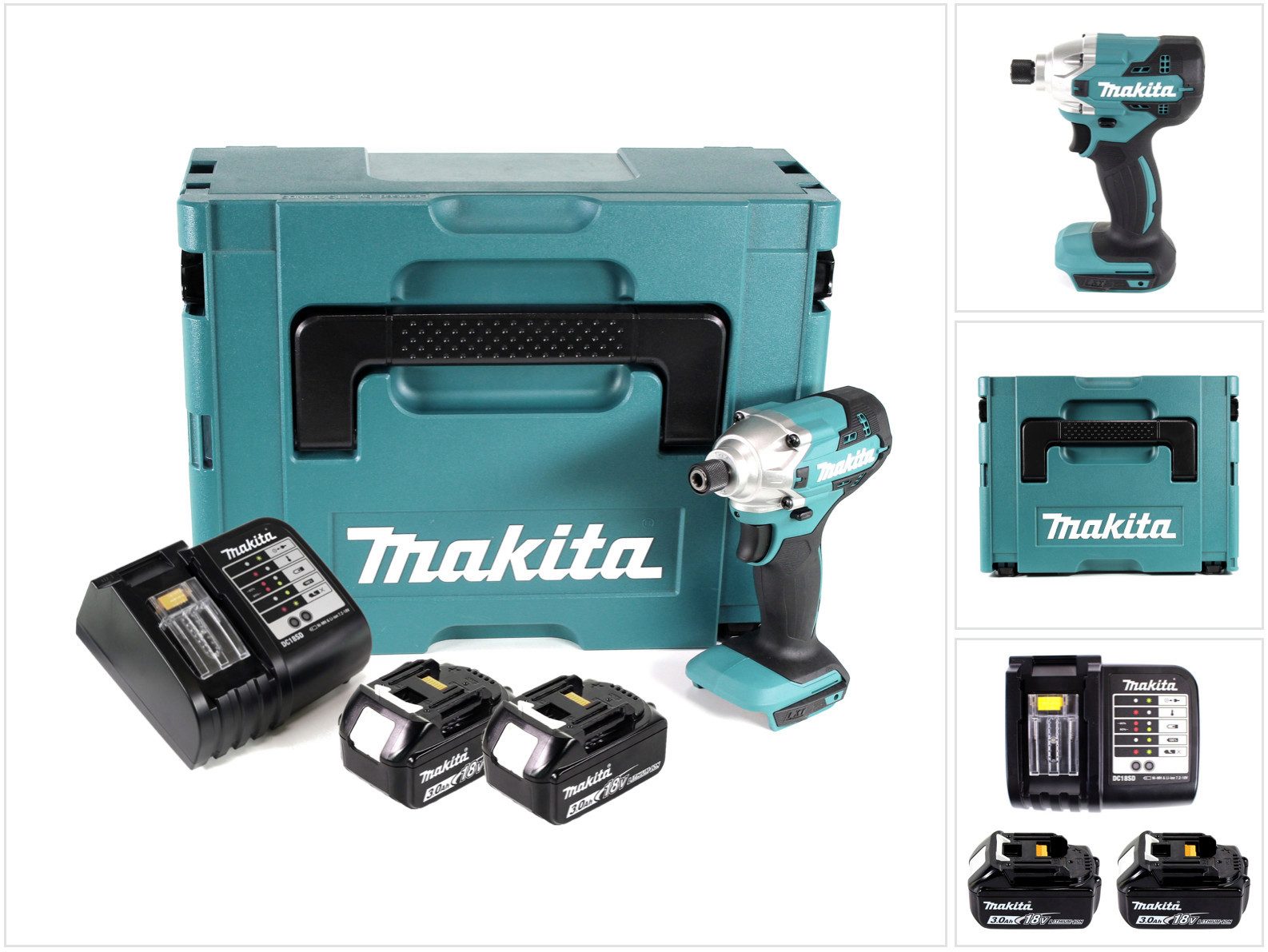 Makita Akku-Schlagschrauber DTD 156 SF1J Akku Schlagschrauber 18V 155Nm + 2x Akku 3,0Ah