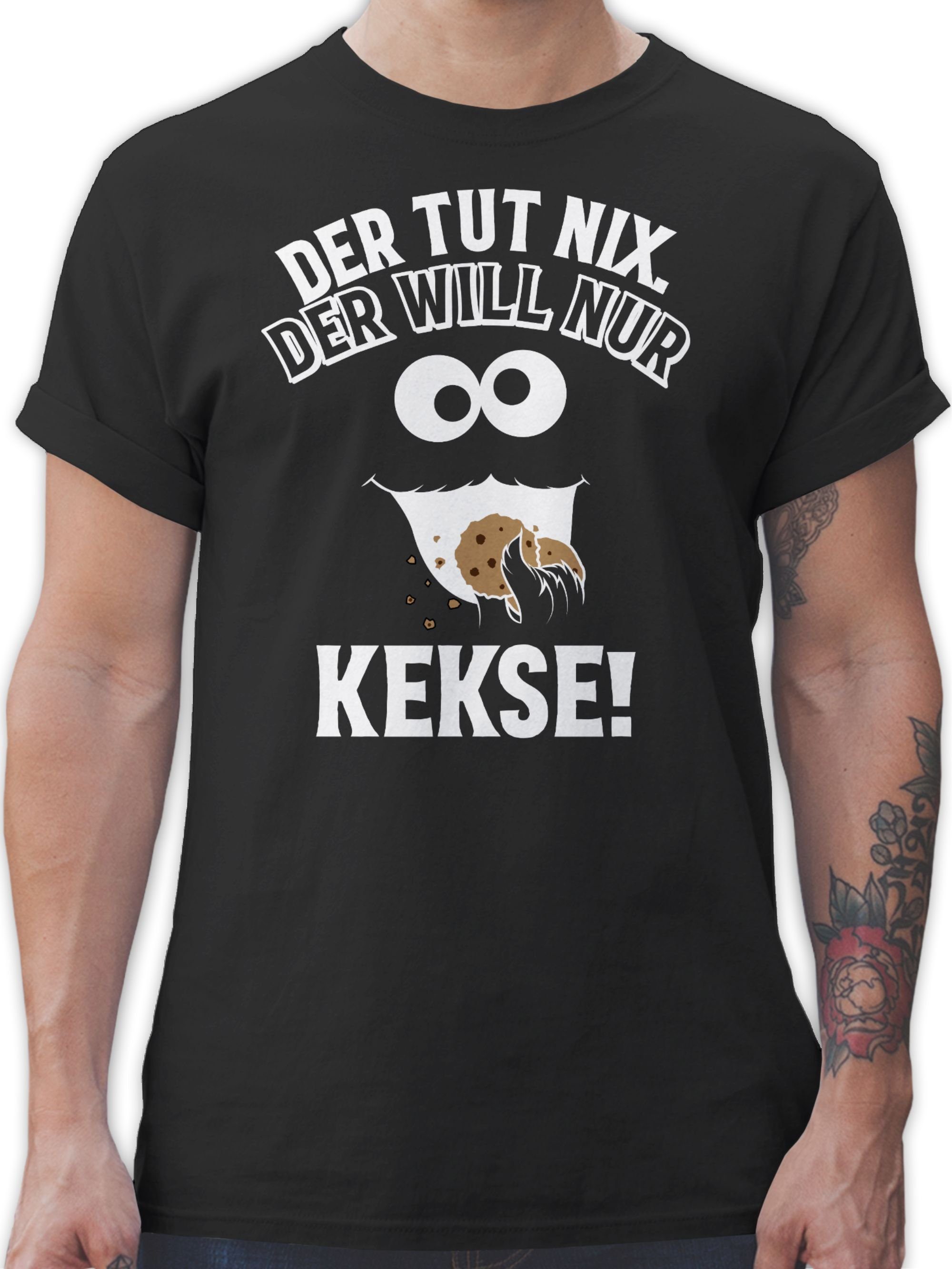 T-Shirt Der tut nix Der will nur Kekse I Krümelmonster I Cookie Monster I Keks