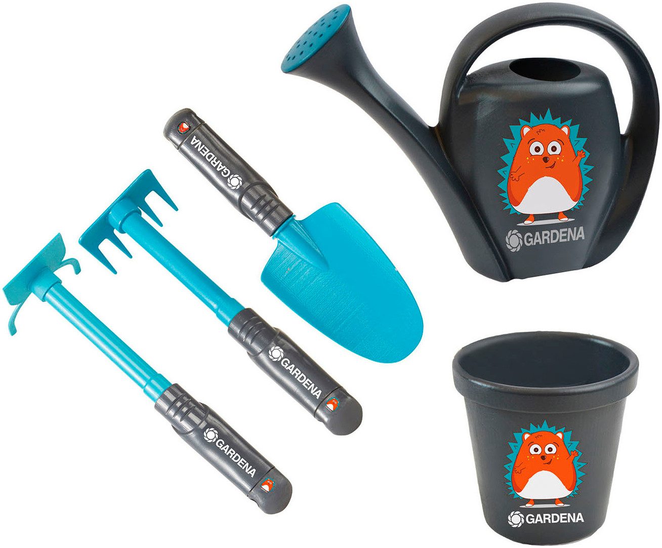 Happy People Kinder-Gartenset GARDENA Starter Set Igel, (Set, 5-tlg)