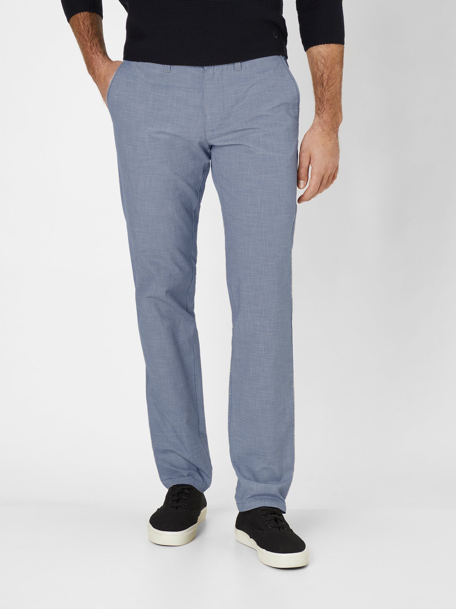 Slim-Fit Stretch Redpoint Chinohose Leichte Chinohose mit Jasper blue