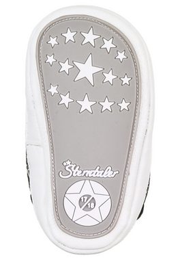 Sterntaler® Babyschuh Materialmix Krabbelschuh (1-tlg) Bequeme Krabbelschuhe - Baby Schuhe Mädchen - Flexible Schuh für Kinder - Baby Ballerinas Schuhe - Feste Schuhe Winter gemustert